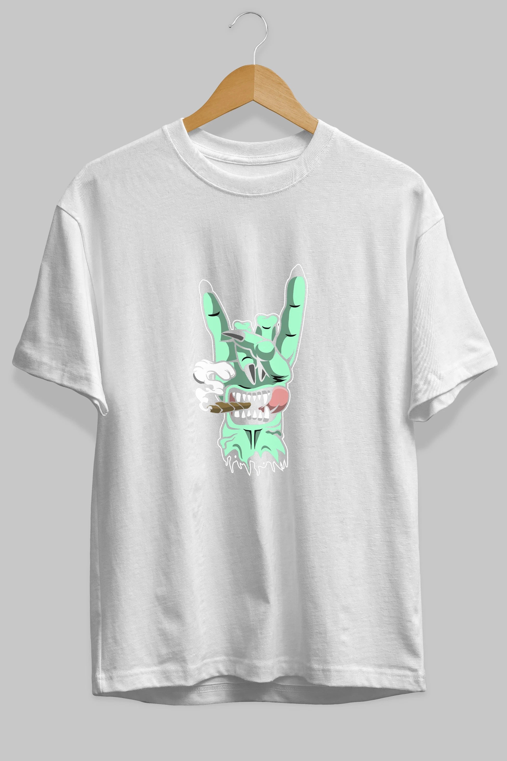 Metal Sign Ön Baskılı Oversize t-shirt Erkek Kadın Unisex %100 Pamuk tişort