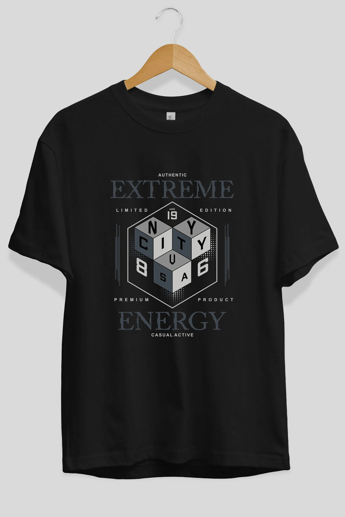Extreme Energy Ön Baskılı Oversize t-shirt Erkek Kadın Unisex
