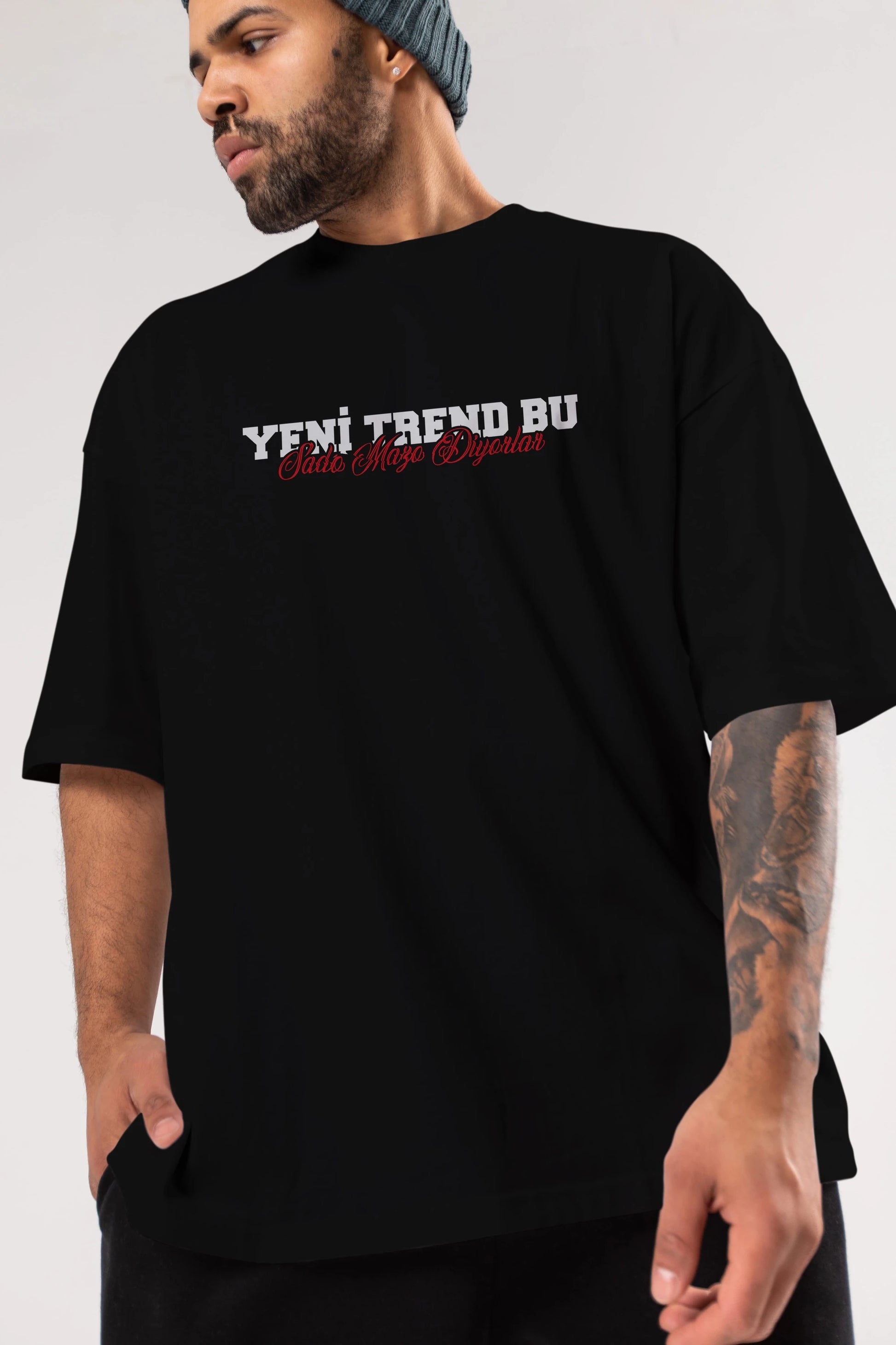 Yeni Trend Bu Sado Mazo Ön Baskılı Oversize t-shirt %100 pamuk Erkek Kadın Unisex
