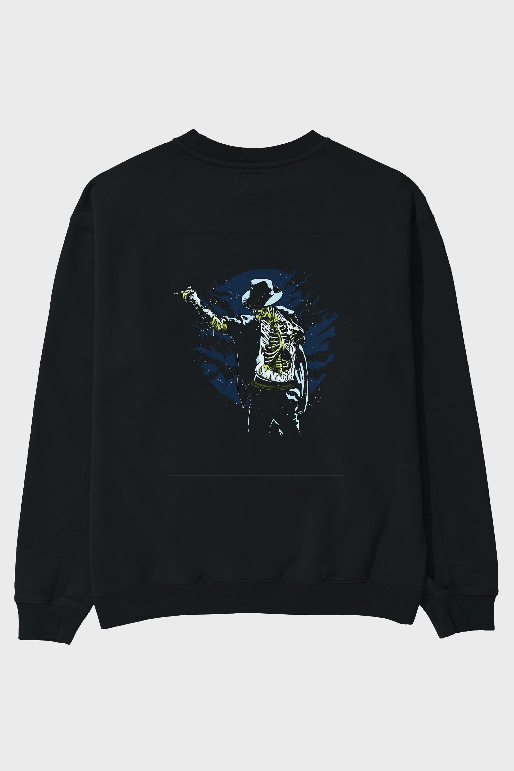 Zombie Pop Arka Baskılı Oversize Sweatshirt Erkek Kadın Unisex