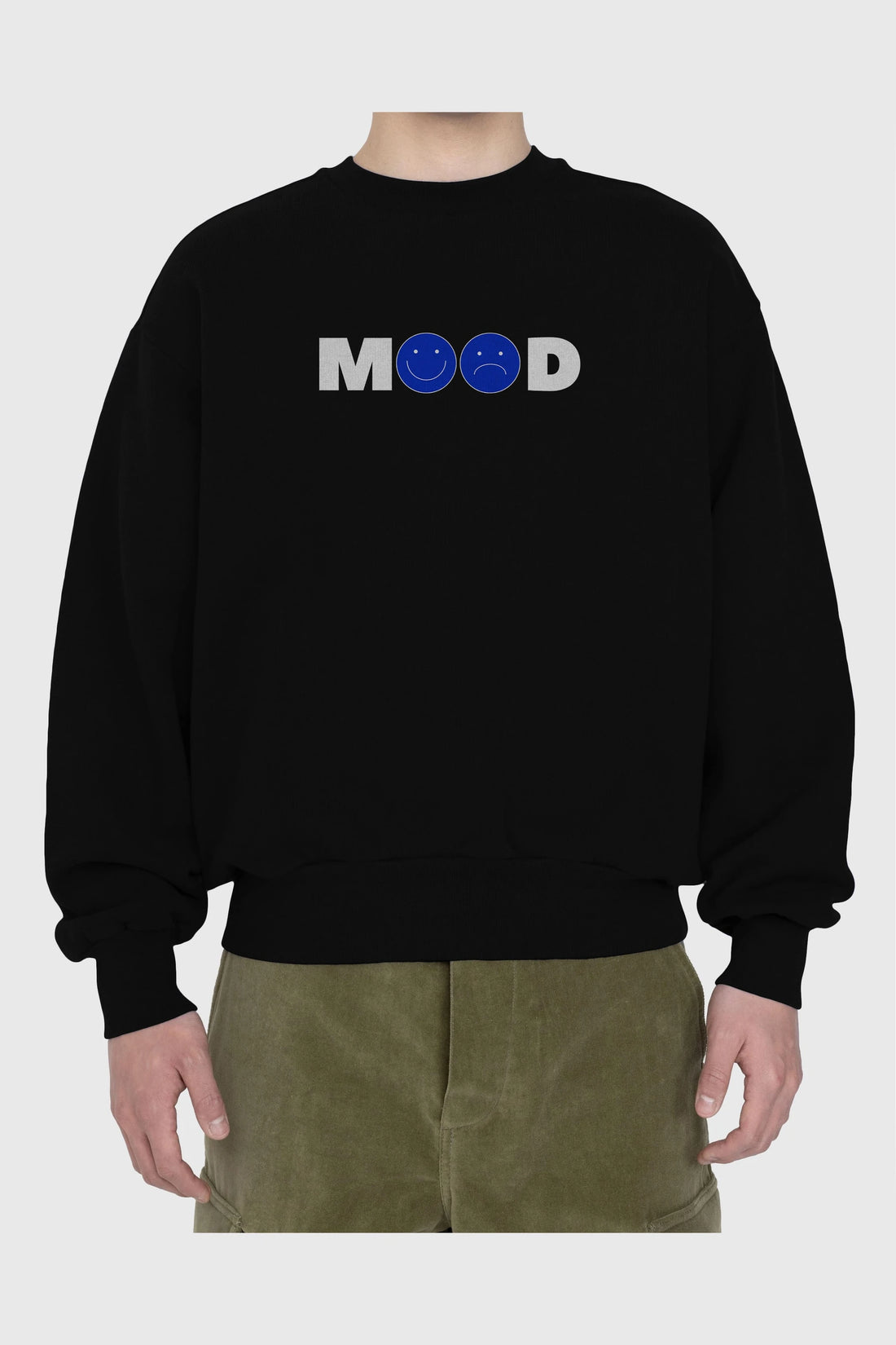 Mood Ön Baskılı Oversize Sweatshirt Erkek Kadın Unisex