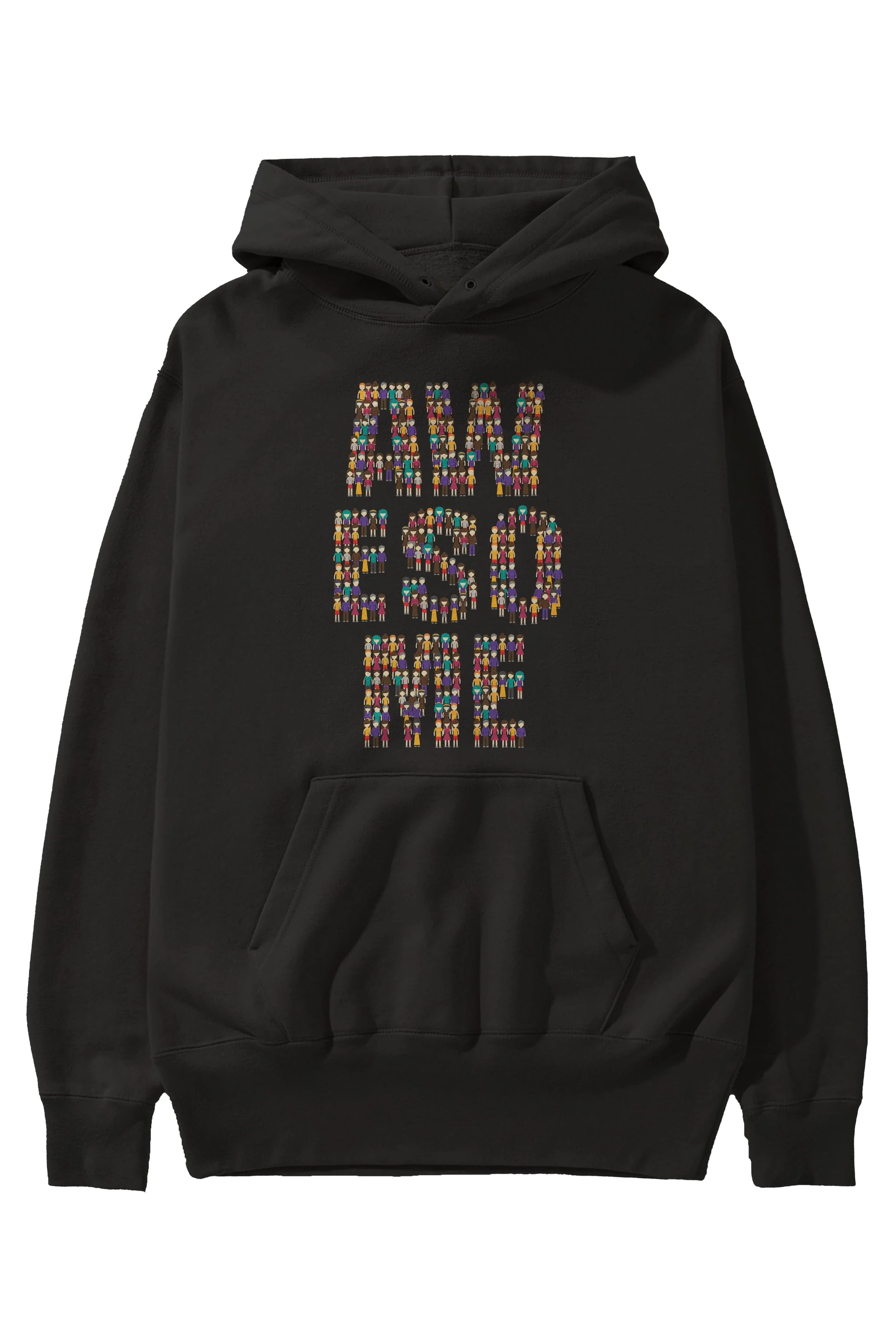 Awesome Ön Baskılı Hoodie Oversize Kapüşonlu Sweatshirt Erkek Kadın Unisex