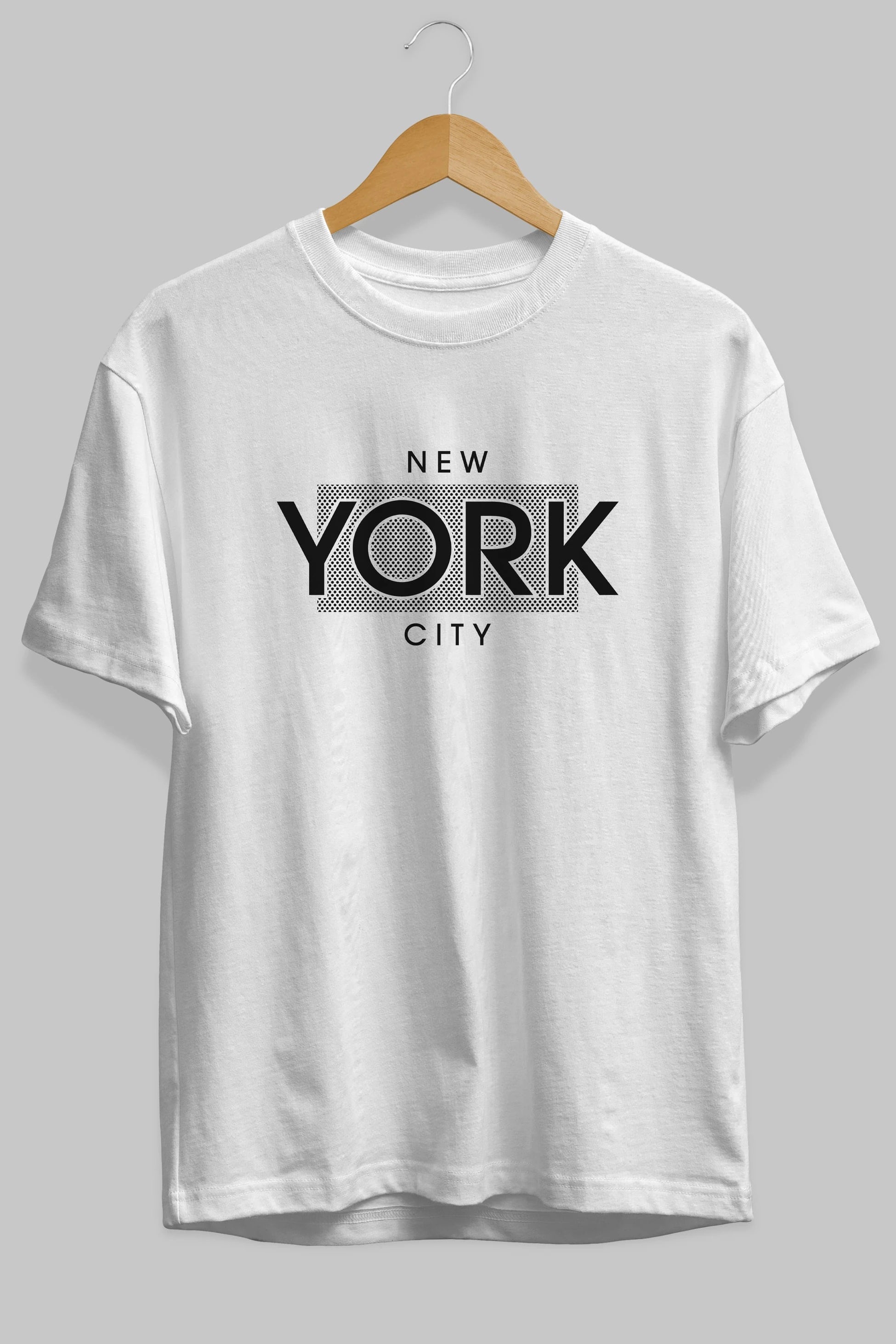 New York City Ön Baskılı Oversize t-shirt Erkek Kadın Unisex