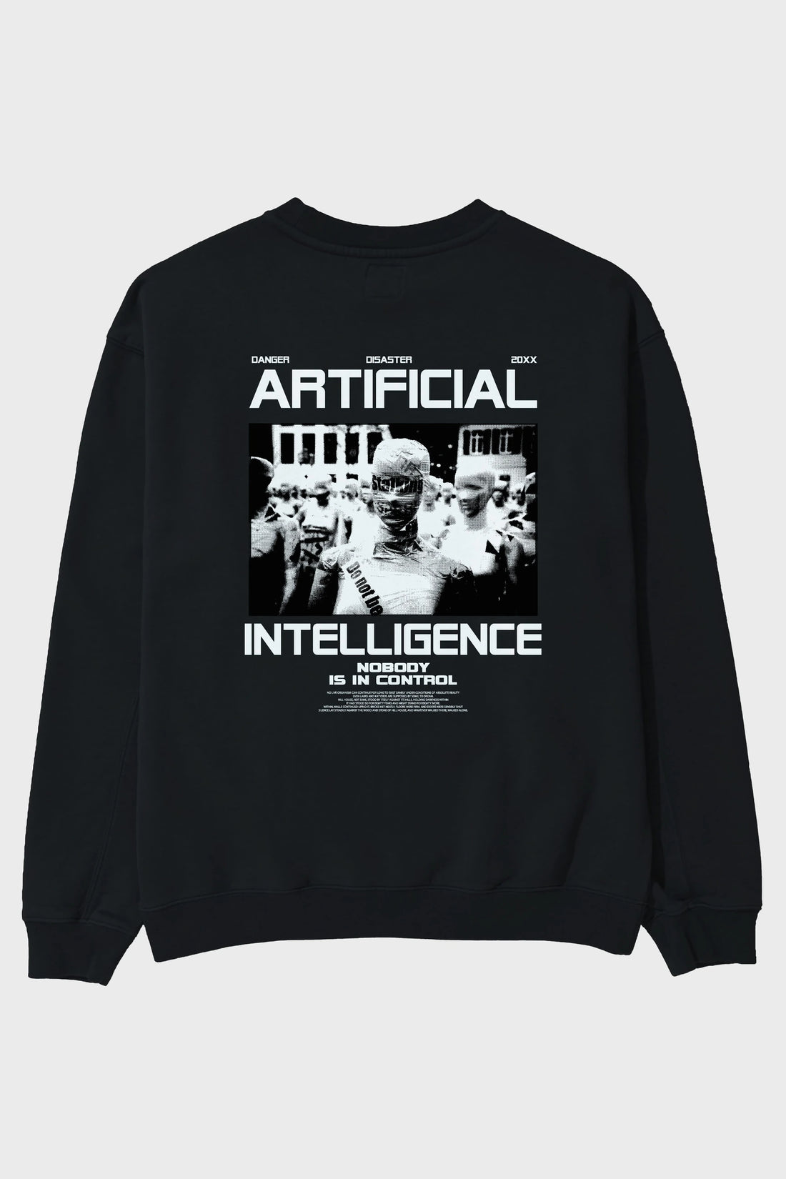Artificial Intelligence Arka Baskılı Oversize Sweatshirt Erkek Kadın Unisex