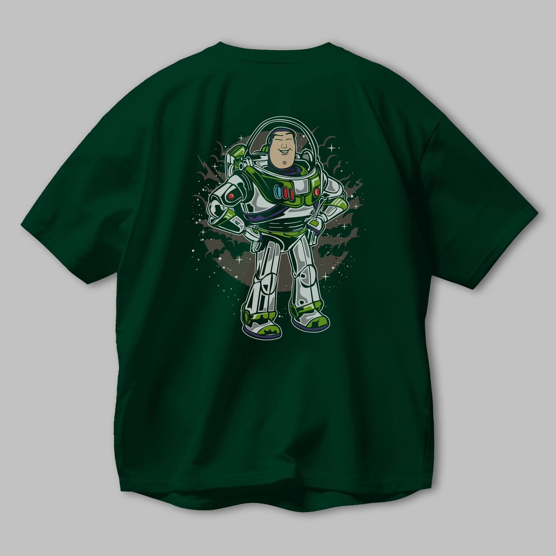 Buzz Arka Baskılı Oversize t-shirt Erkek Kadın Unisex %100 Pamuk