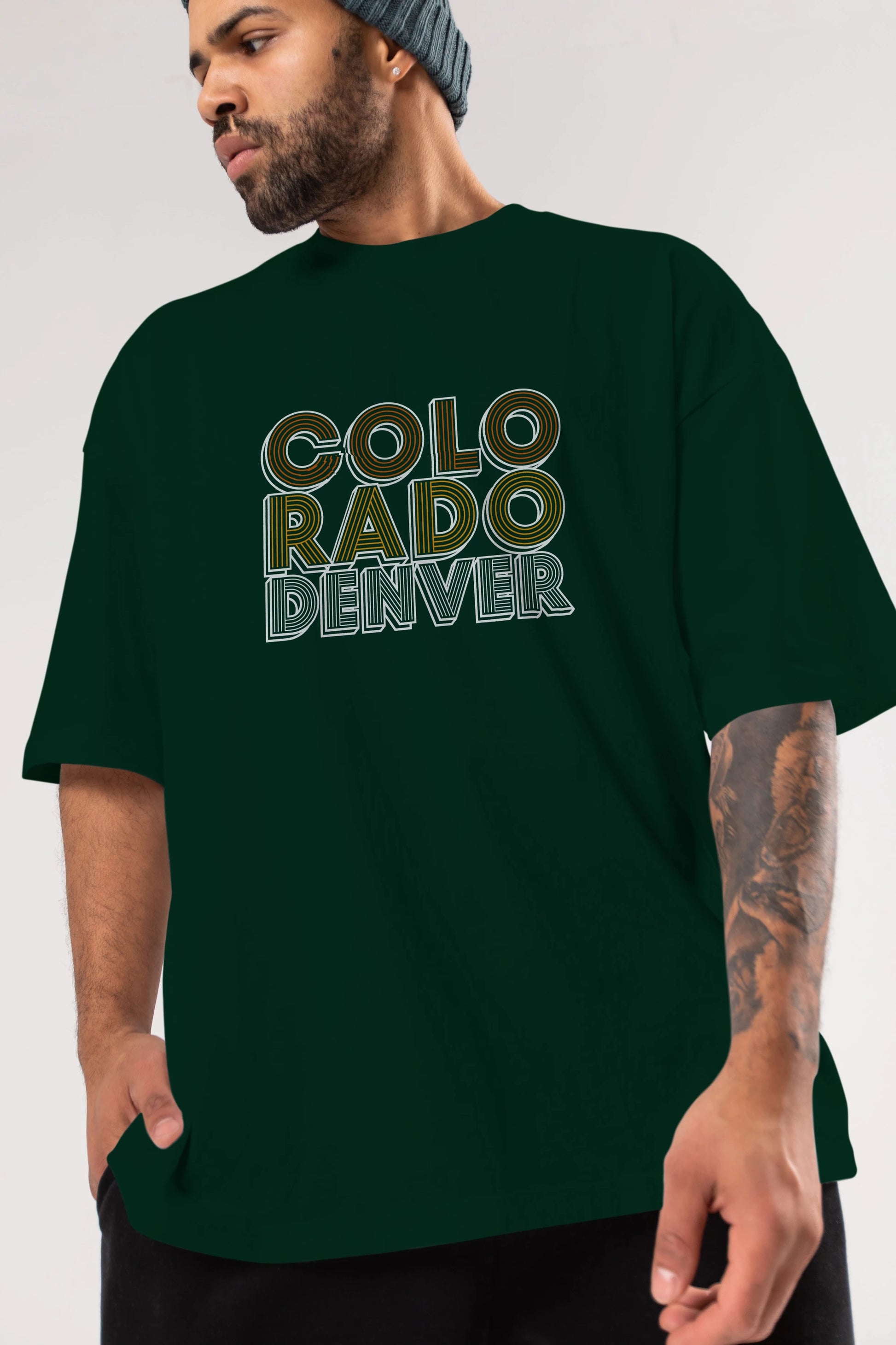 Colorado Denver Ön Baskılı Oversize t-shirt Erkek Kadın Unisex