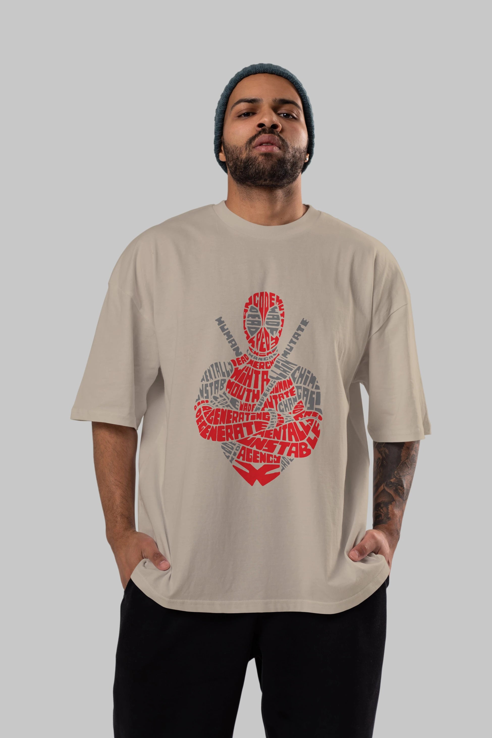 Deadpool (16) Ön Baskılı Oversize t-shirt Erkek Kadın Unisex %100 Pamuk Bisiklet Yaka tişort