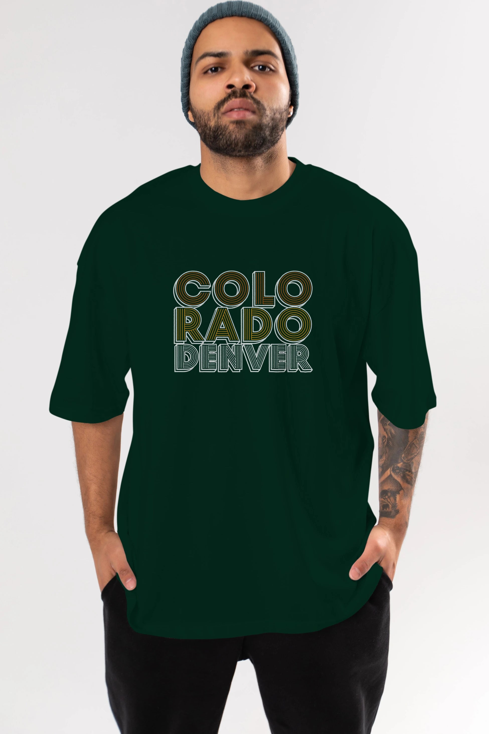 Colorado Denver Ön Baskılı Oversize t-shirt Erkek Kadın Unisex
