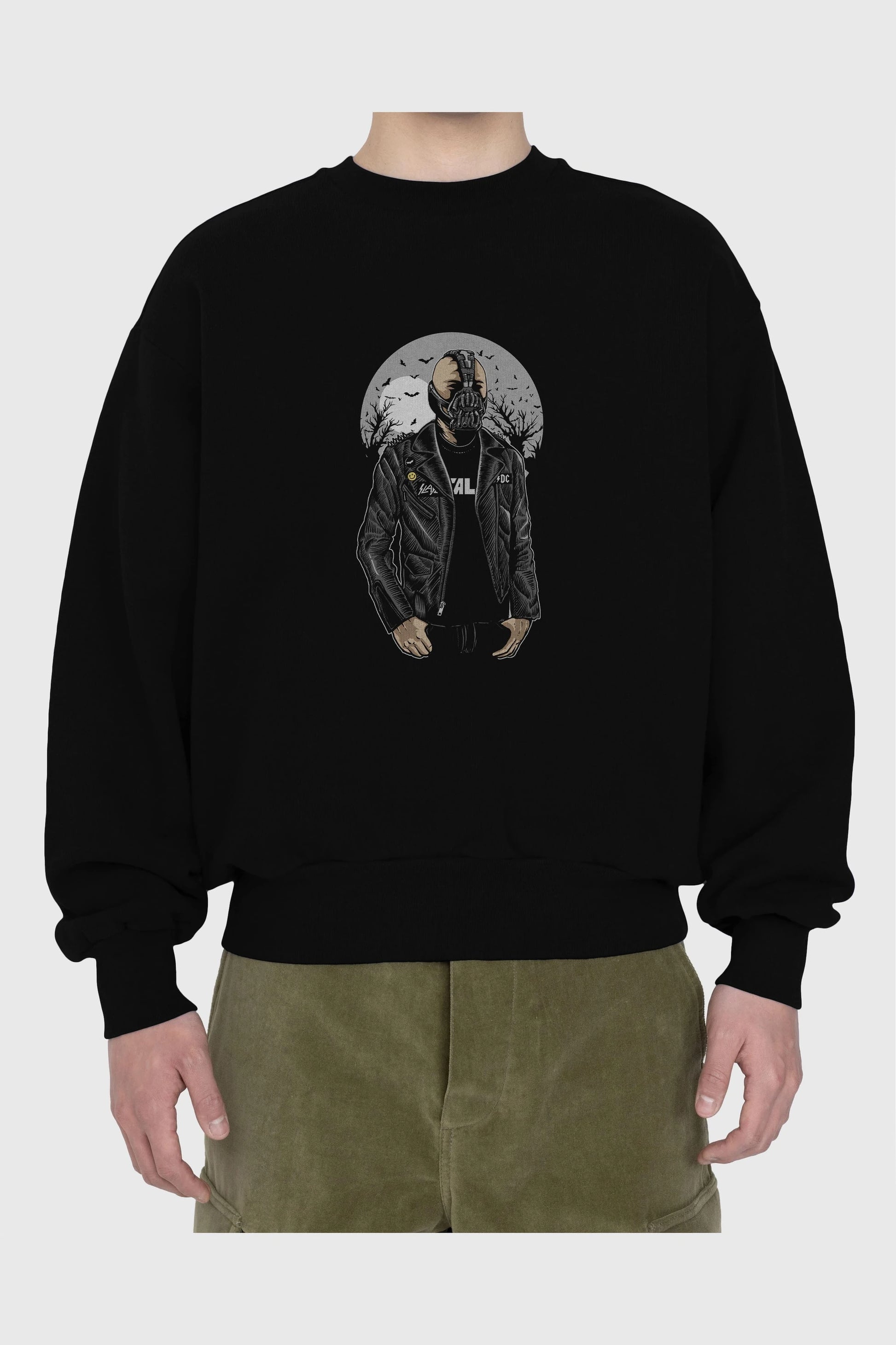 Bane Ön Baskılı Oversize Sweatshirt Erkek Kadın Unisex