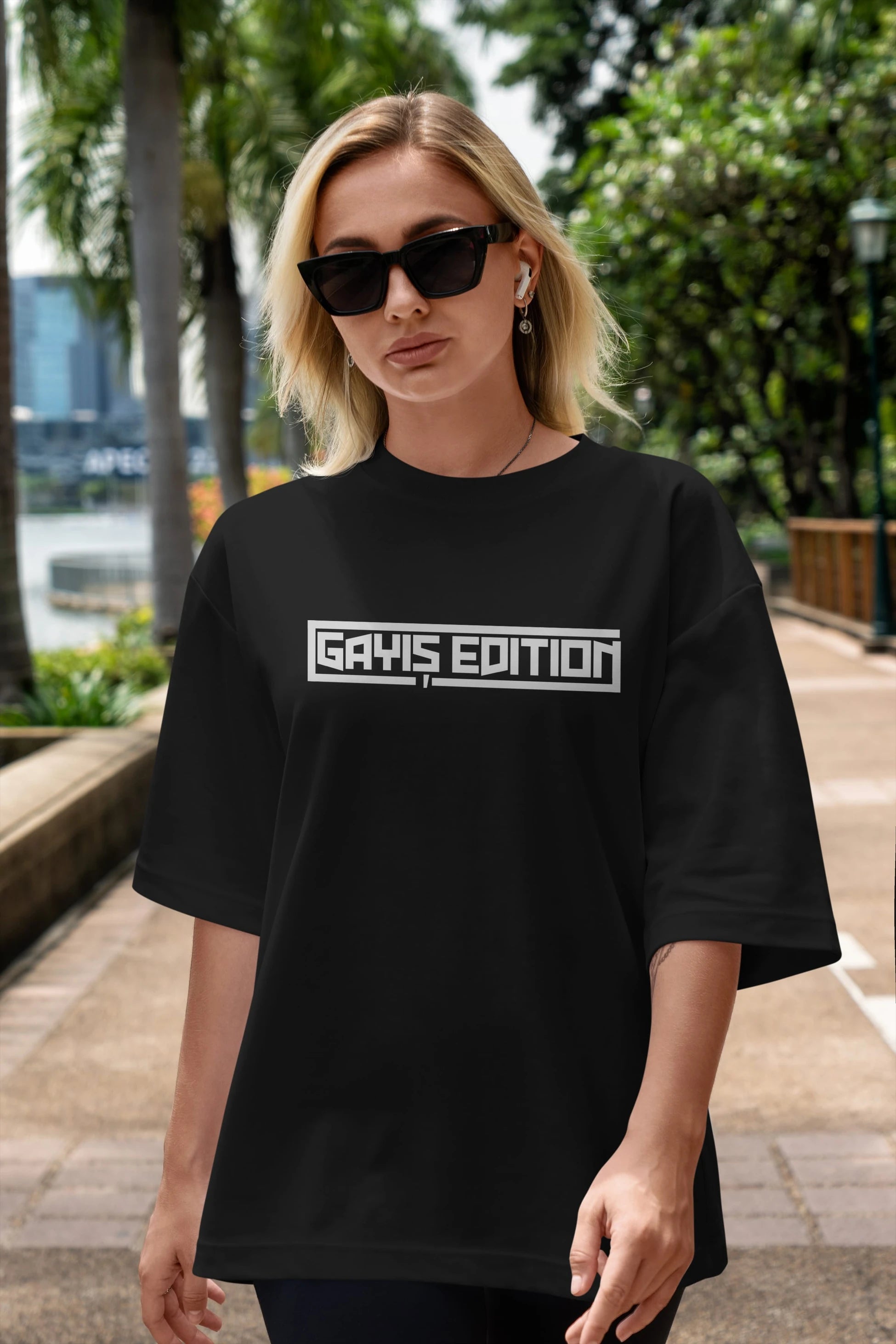 Gayış Edution Ön Baskılı Oversize t-shirt %100 pamuk Erkek Kadın Unisex