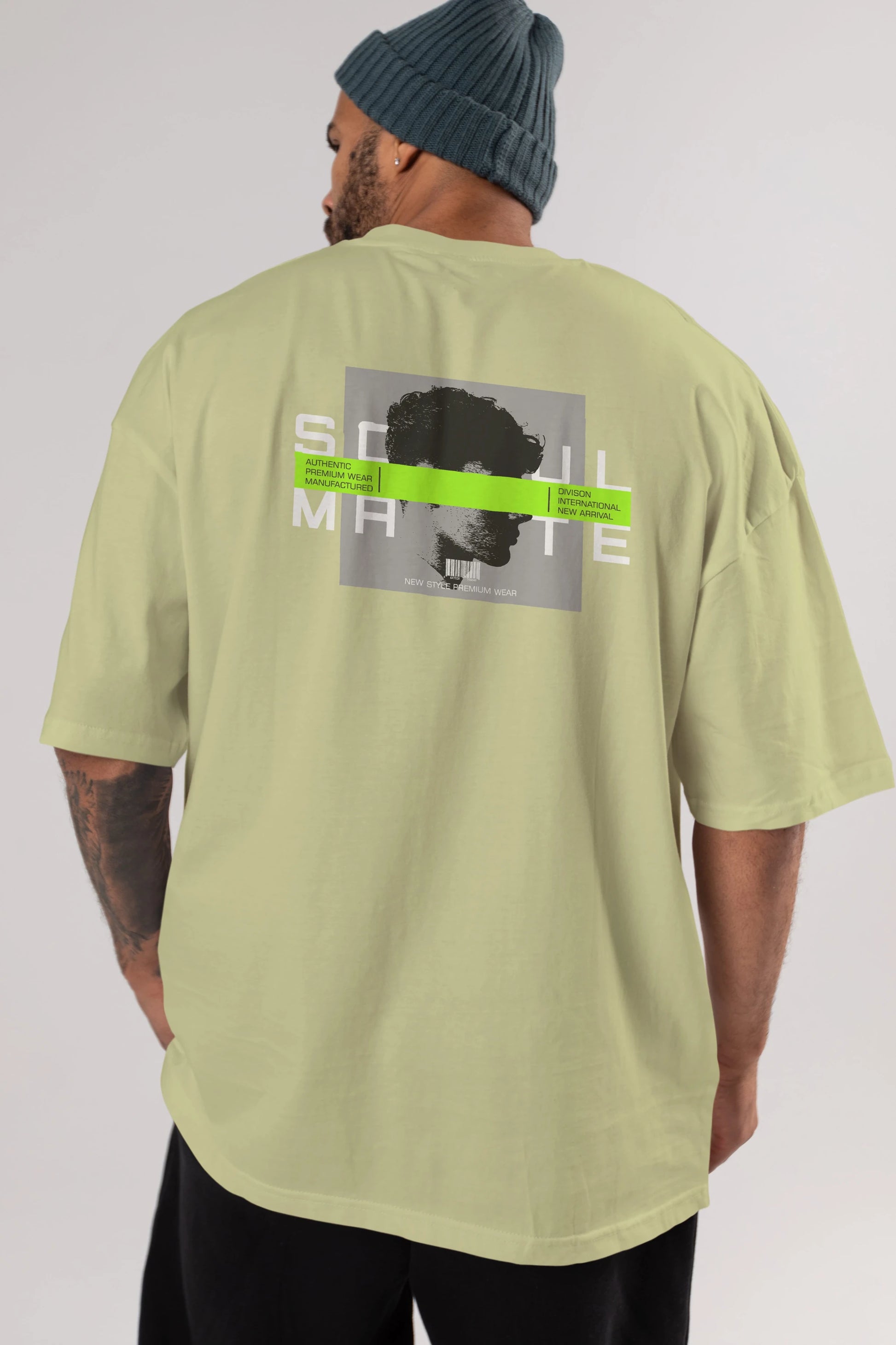 Soul Mate Arka Baskılı Oversize t-shirt Erkek Kadın Unisex
