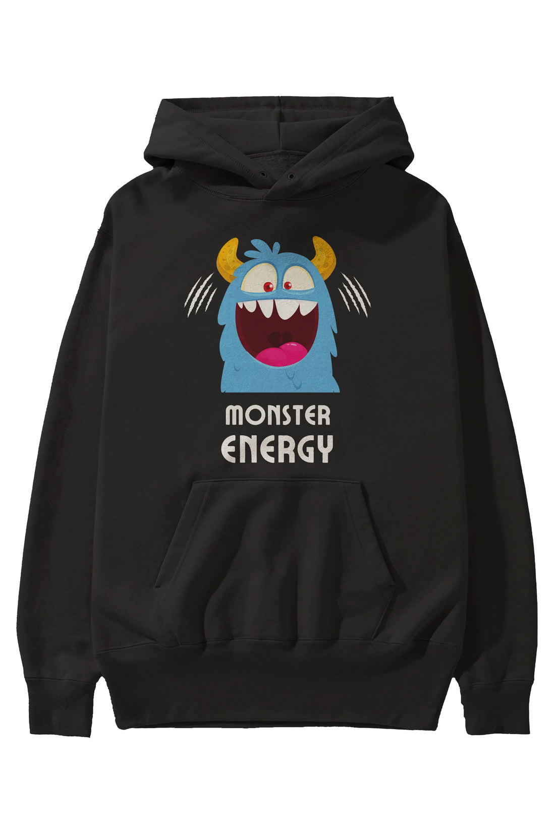 Monster Energy Ön Baskılı Oversize Hoodie Kapüşonlu Sweatshirt Erkek Kadın Unisex