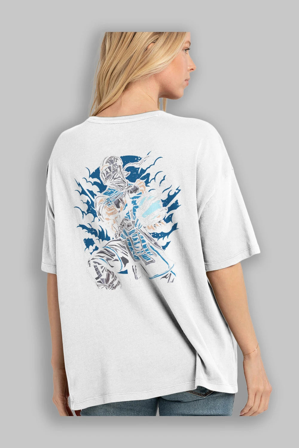 Sub Zero Arka Baskılı Oversize t-shirt Erkek Kadın Unisex %100 Pamuk