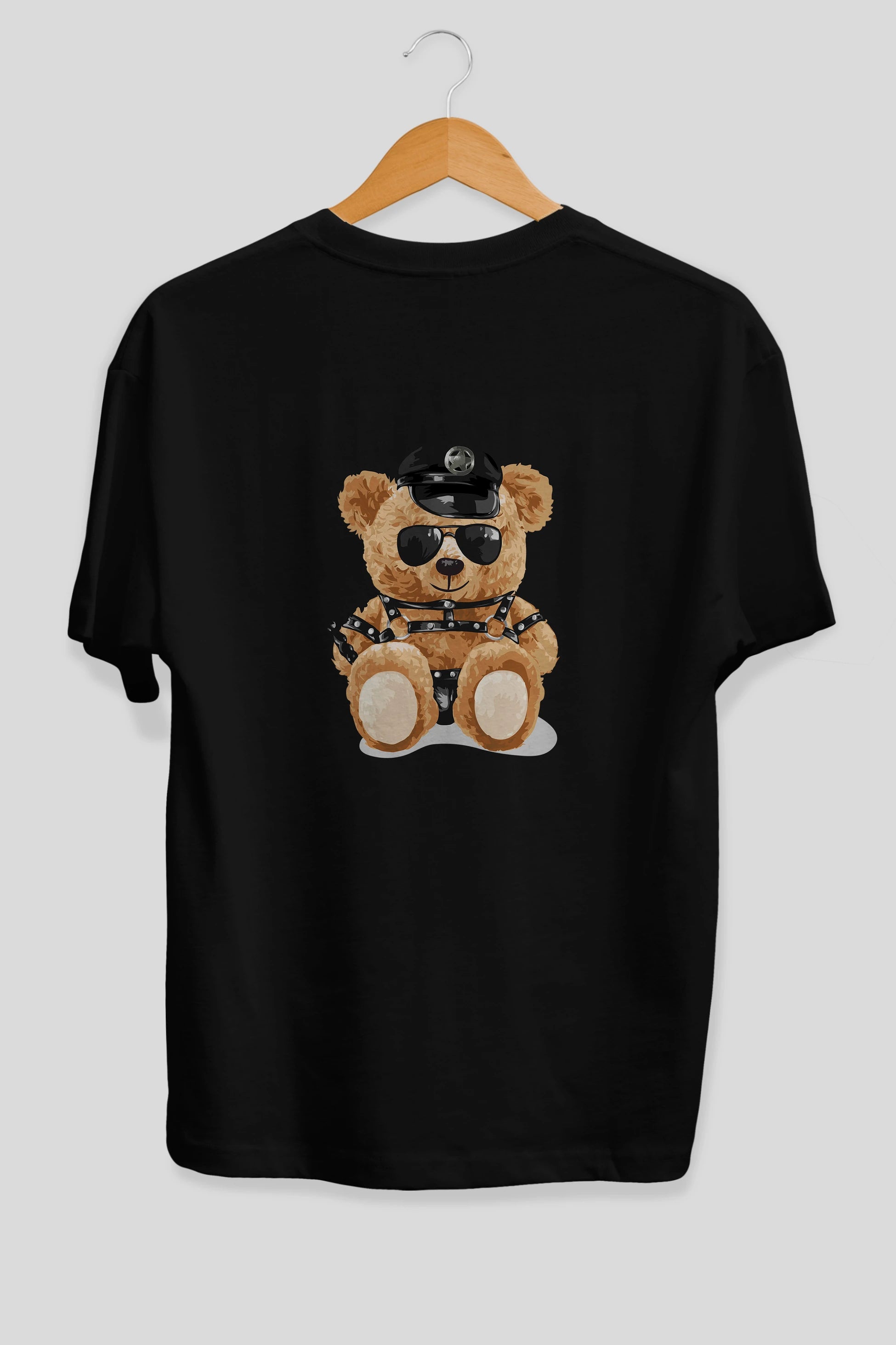 Teddy Bear The Pleasure Arka Baskılı Oversize t-shirt Erkek Kadın Unisex %100 Pamuk