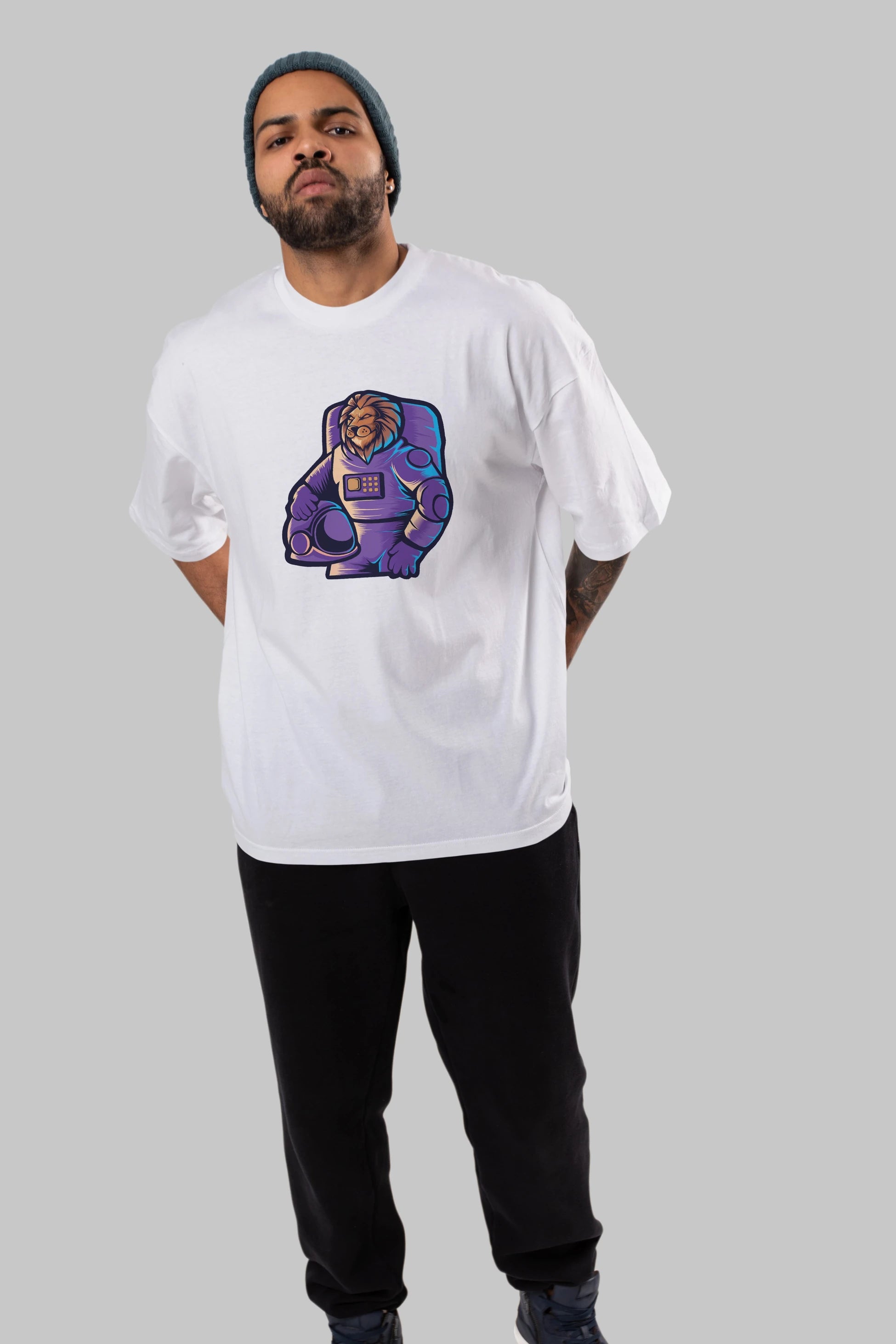Astroking Ön Baskılı Oversize t-shirt Erkek Kadın Unisex