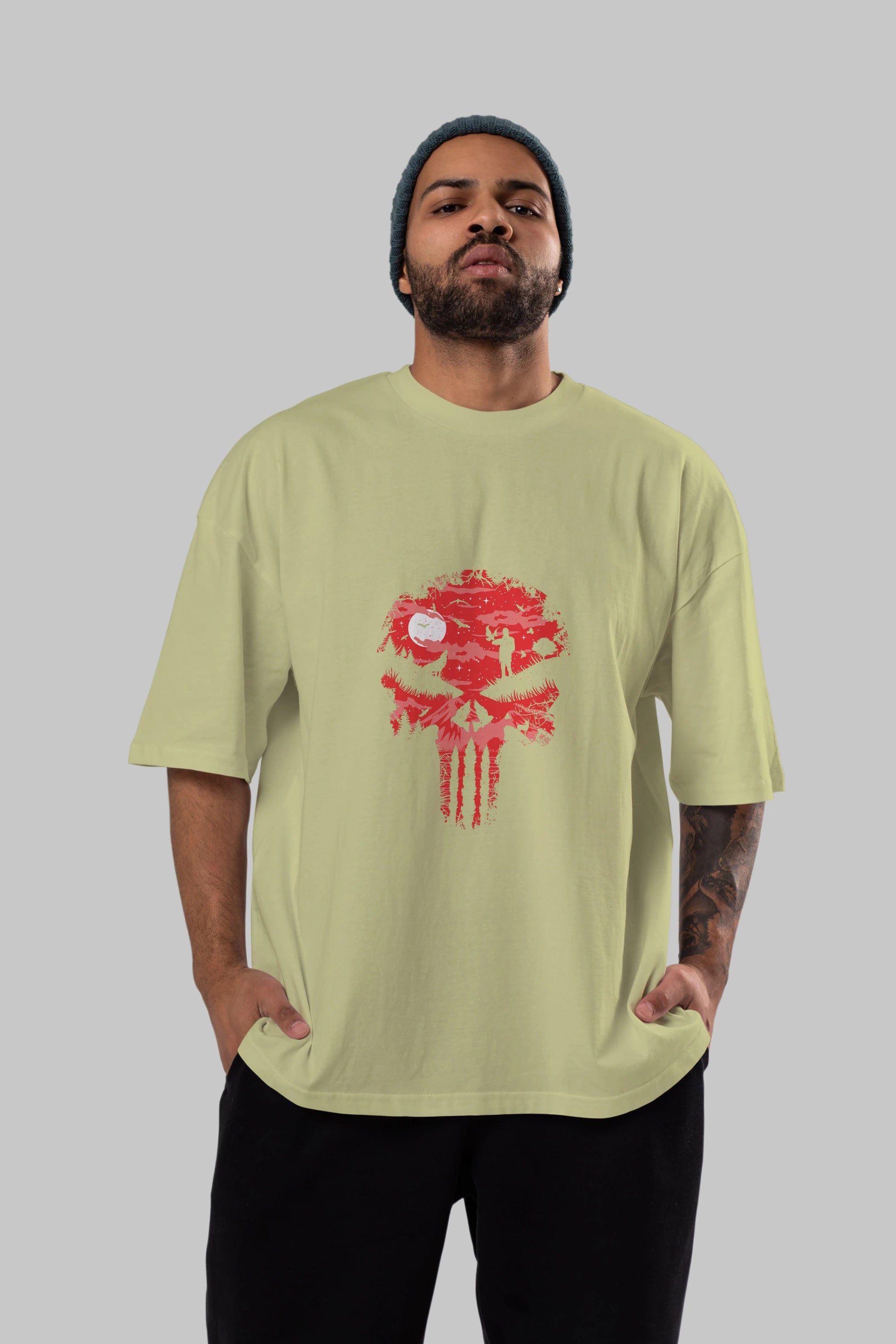 Stand And Bleed Ön Baskılı Oversize t-shirt %100 pamuk Erkek Kadın Unisex