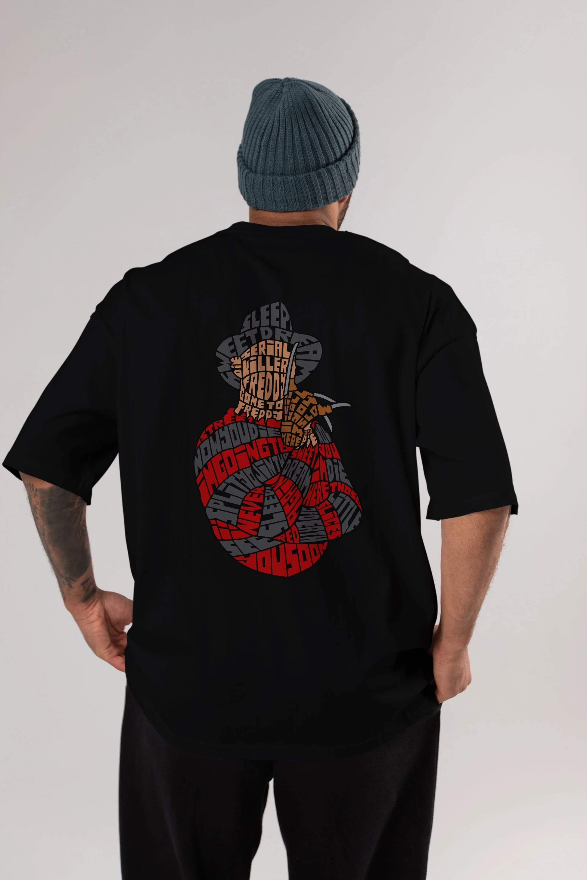 Sweet Dream Arka Baskılı Oversize t-shirt %100 pamuk Erkek Kadın Unisex