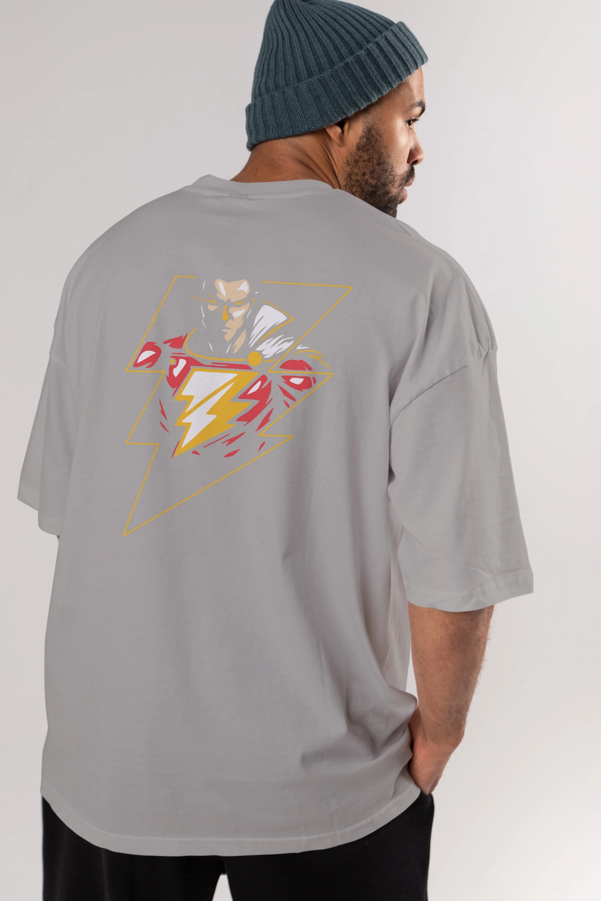 Flash Avengers (3) Arka Baskılı Oversize t-shirt Erkek Kadın Unisex %100 Pamuk Bisiklet Yaka tişort