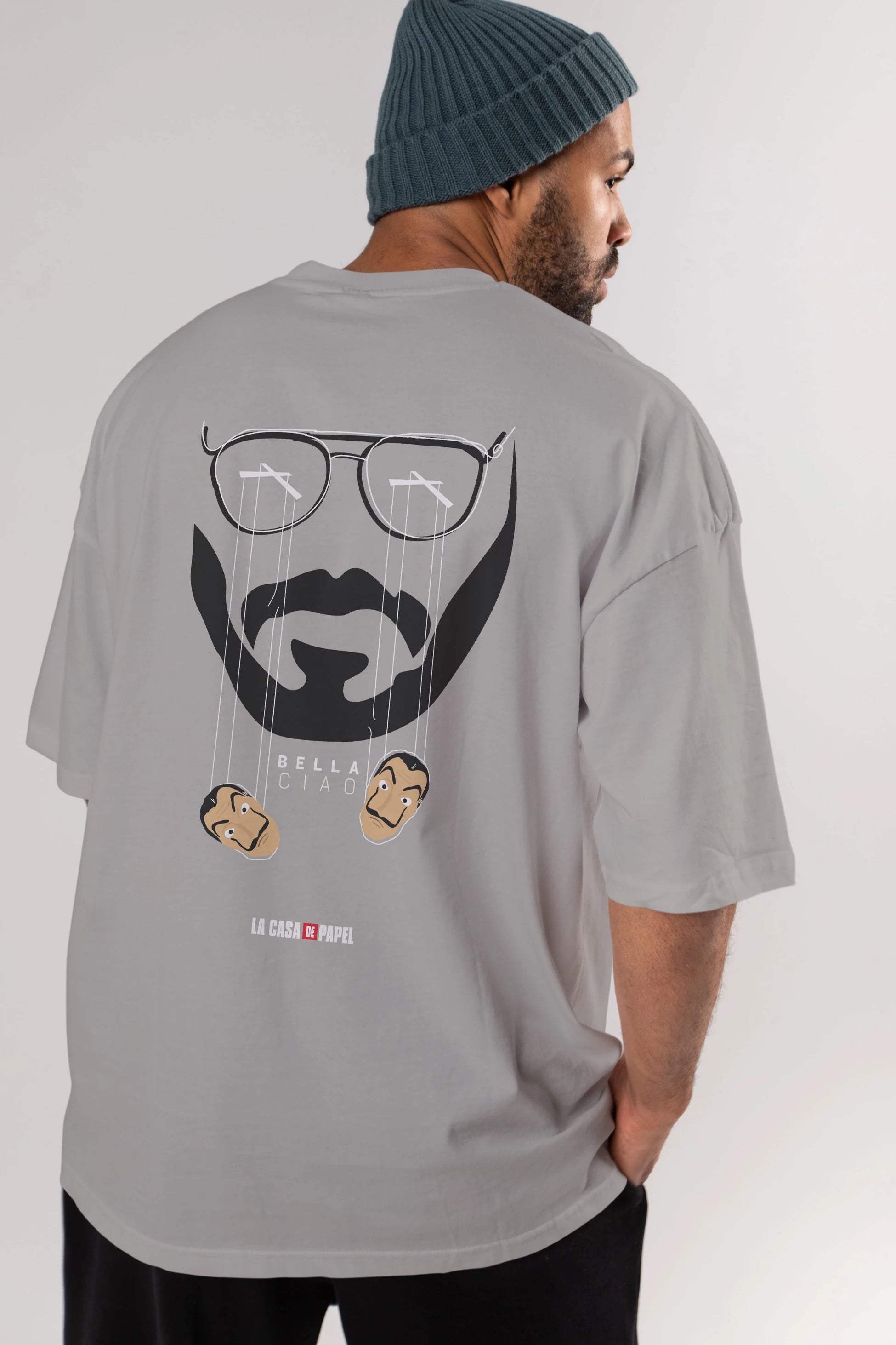 La Casa De Papel (11) Arka Baskılı Oversize t-shirt Erkek Kadın Unisex %100 Pamuk Bisiklet Yaka tişort