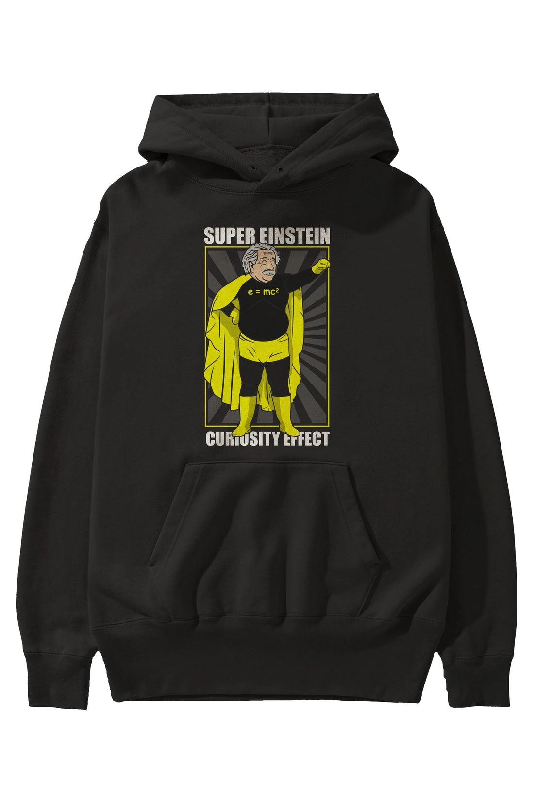 Super Einsten Ön Baskılı Hoodie Oversize Kapüşonlu Sweatshirt Erkek Kadın Unisex