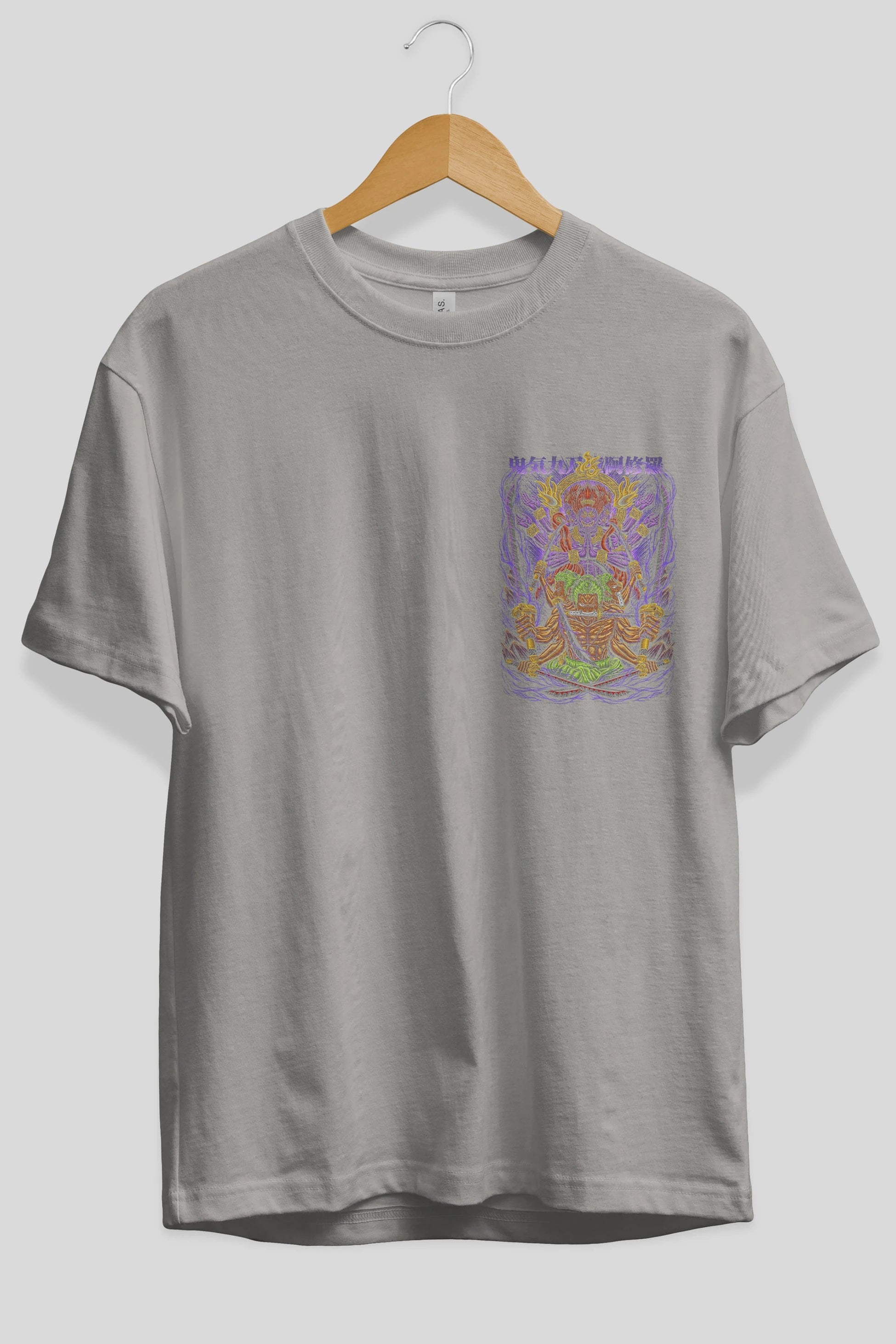 RORONOA ZORO 2 Ön Sol Baskılı Oversize t-shirt Erkek Kadın Unisex %100 Pamuk Bisiklet Yaka tişort
