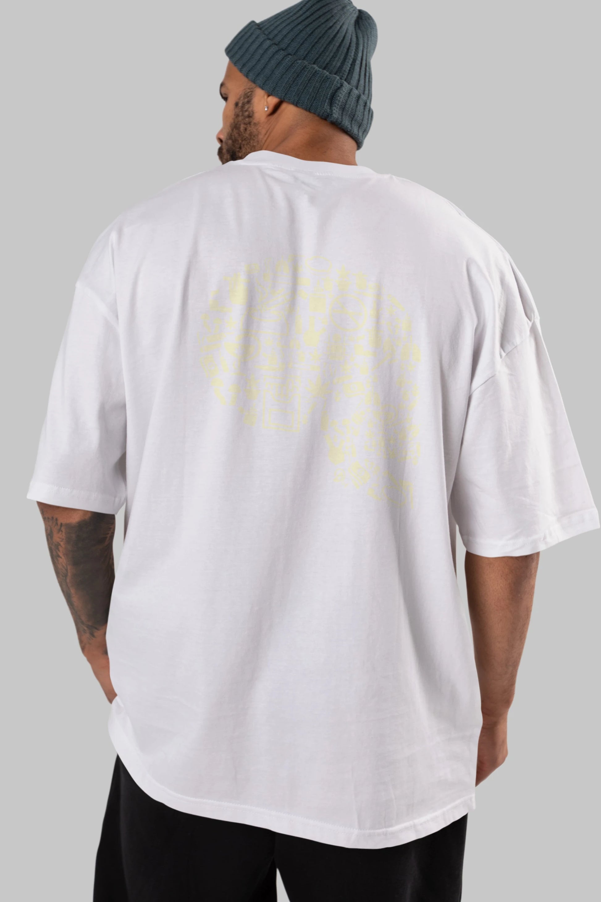 Smoking Kills Arka Baskılı Oversize t-shirt %100 pamuk Erkek Kadın Unisex