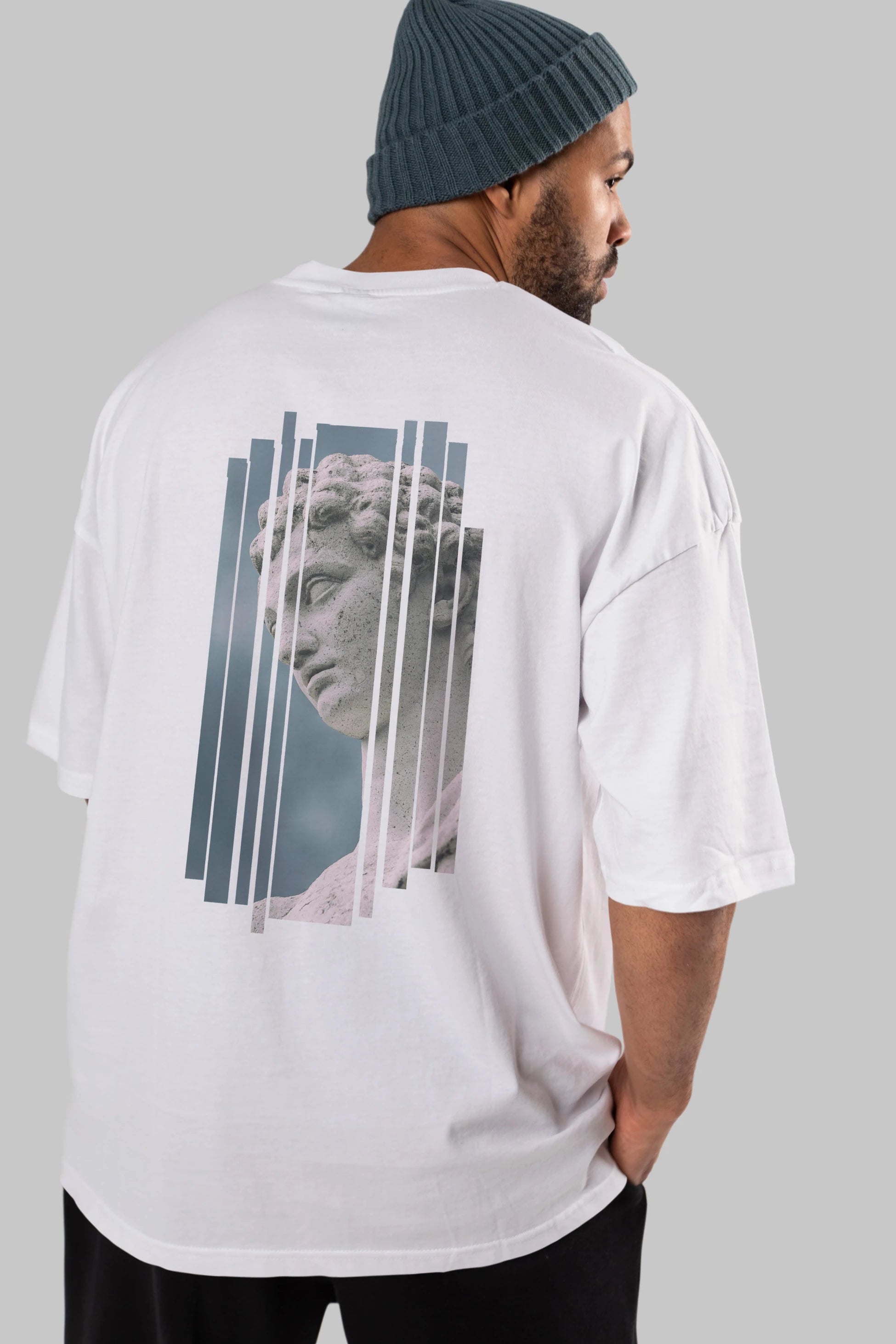 Aesthetic Sculpture Art Arka Baskılı Oversize t-shirt Erkek Kadın Unisex