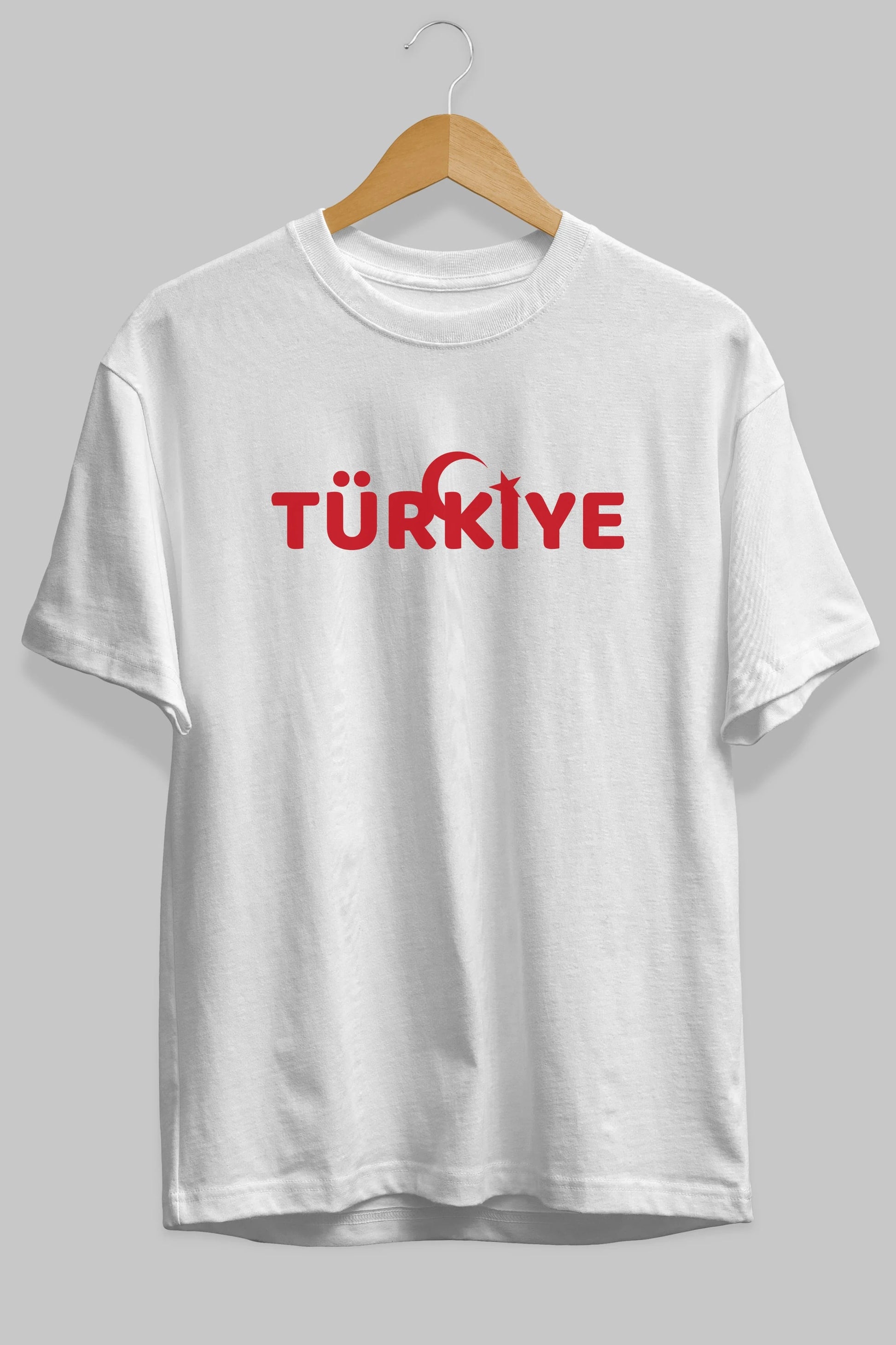 Türkiye Ön Baskılı Oversize t-shirt %100 pamuk Erkek Kadın Unisex