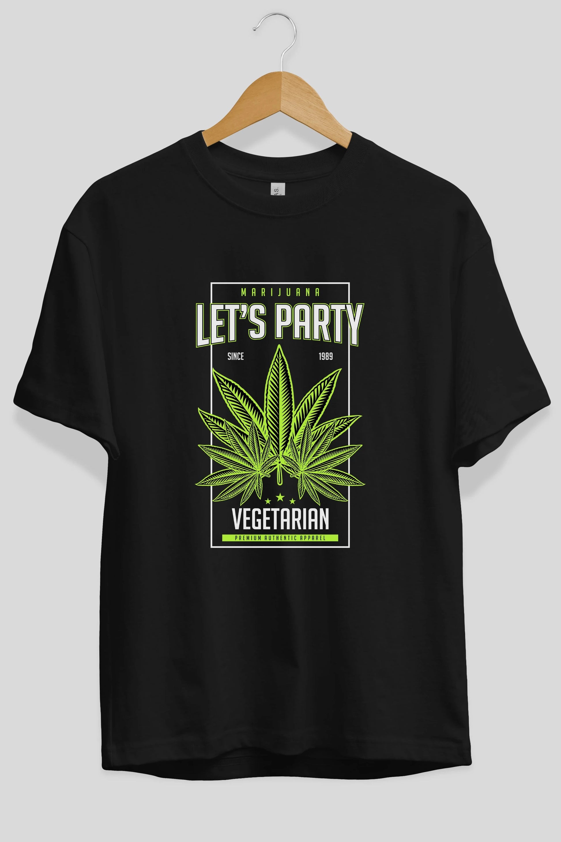 Lets Party Ön Baskılı Oversize t-shirt Erkek Kadın Unisex