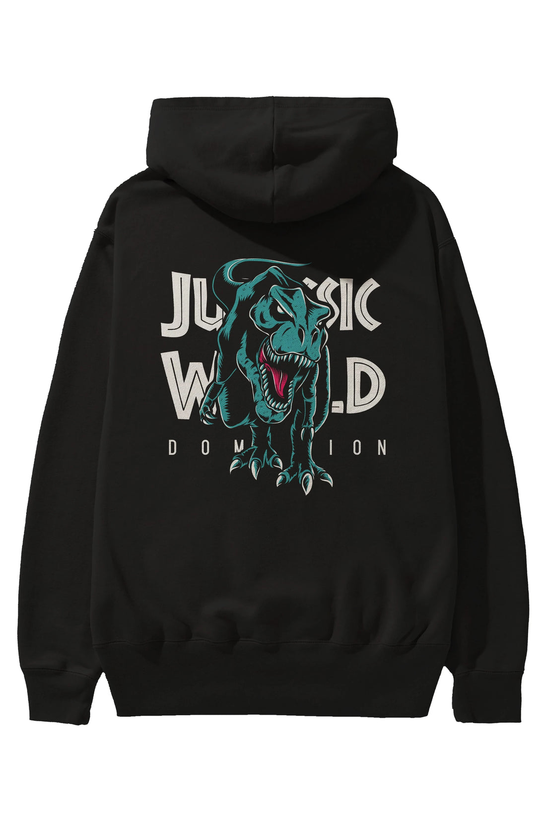 Jurassic Park (1) Arka Baskılı Hoodie Oversize Kapüşonlu Sweatshirt Erkek Kadın Unisex