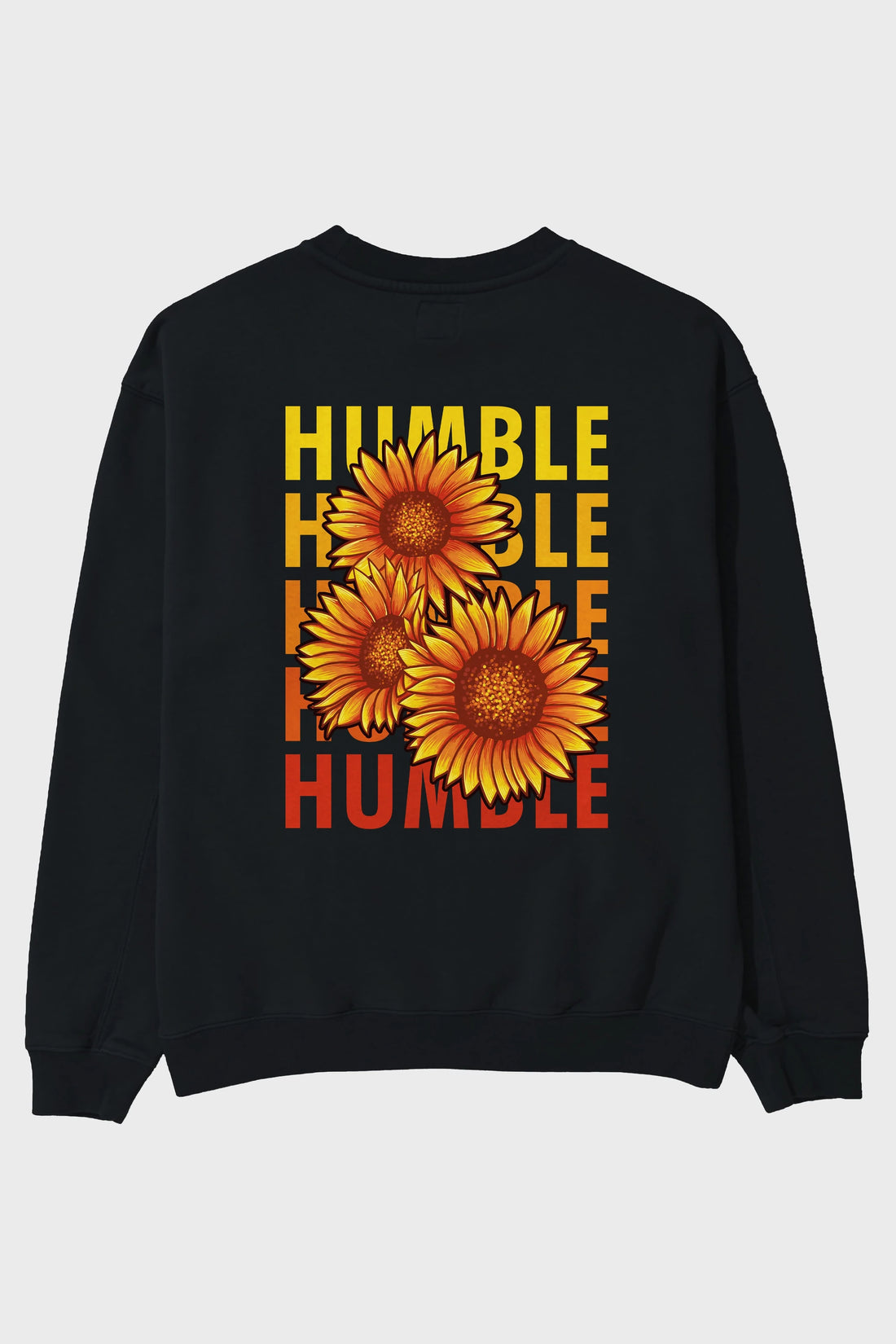 Humble 2 Arka Baskılı Oversize Sweatshirt Erkek Kadın Unisex
