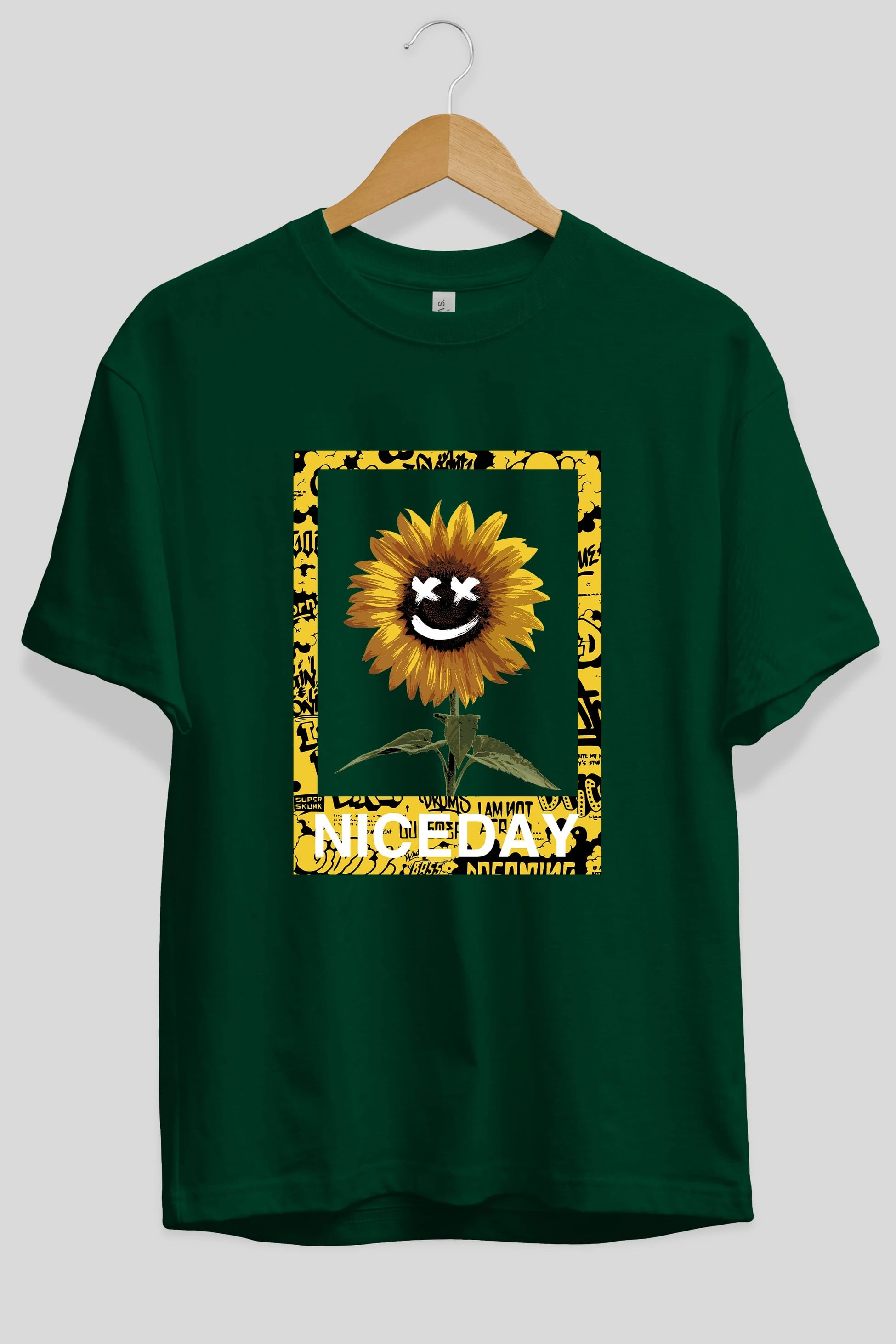 Niceday Streewear Ön Baskılı Oversize t-shirt Erkek Kadın Unisex