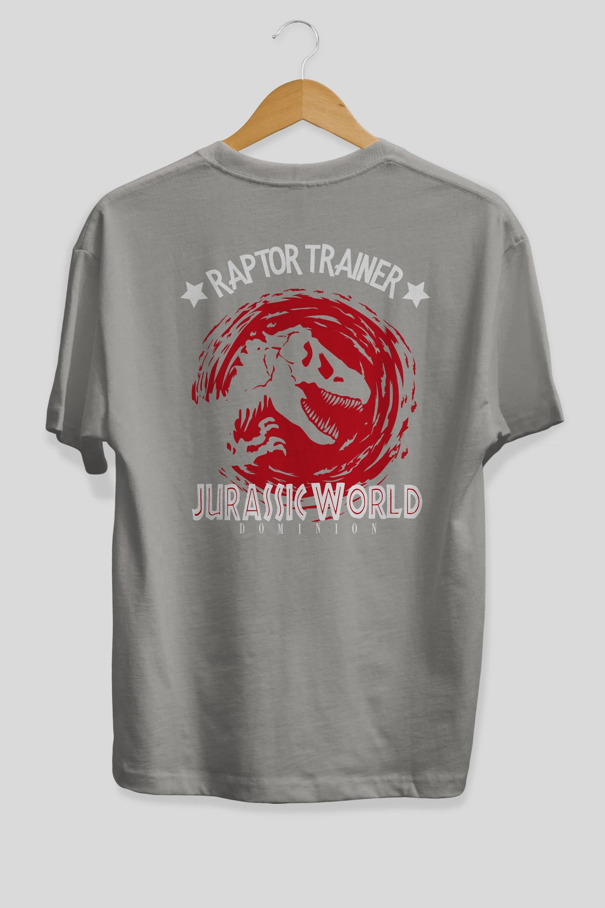Jurassic Park (3) Arka Baskılı Oversize t-shirt Erkek Kadın Unisex %100 Pamuk Bisiklet Yaka tişort