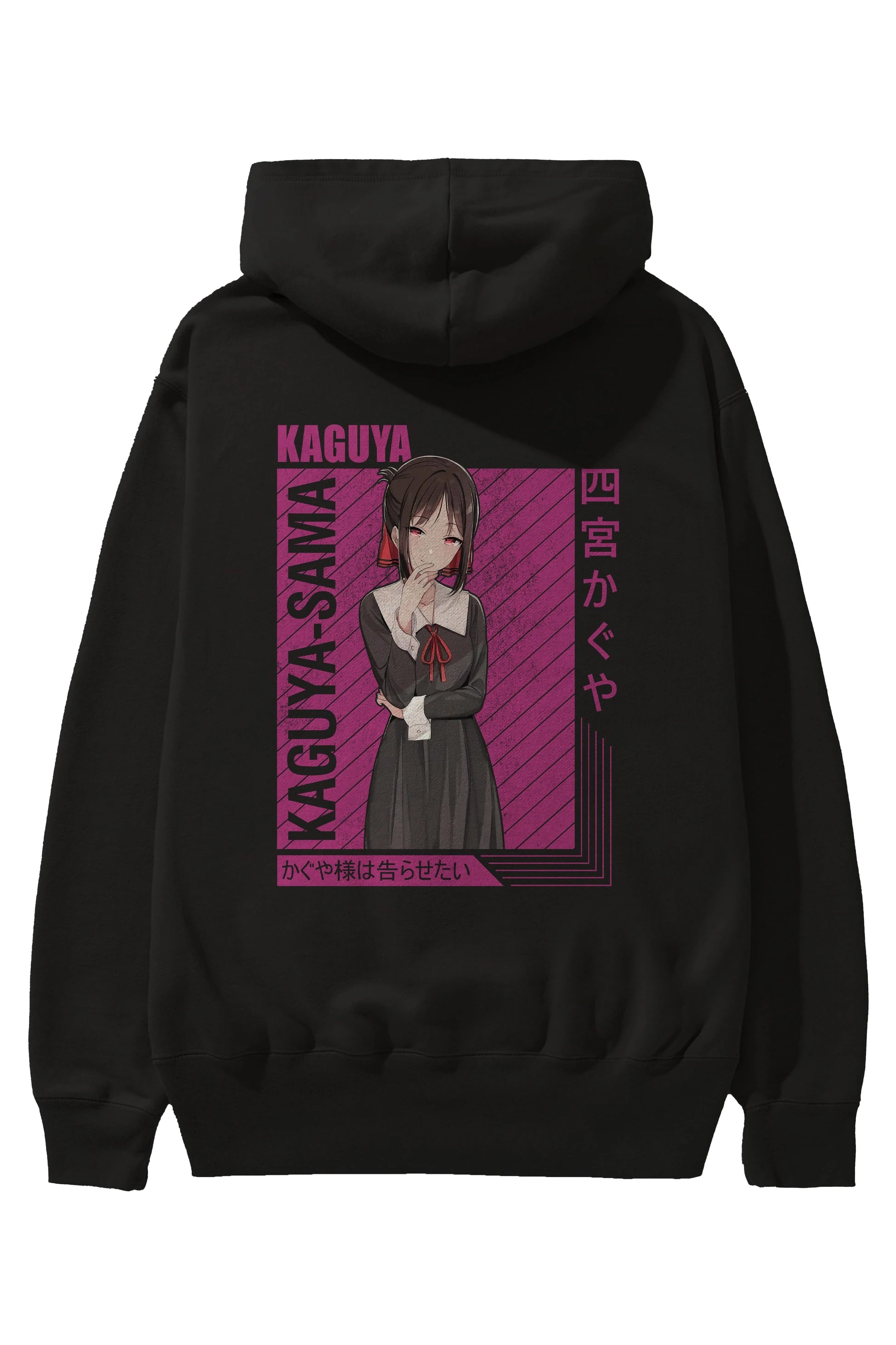 Kaguya Shinomiya 4 1 Anime Arka Baskılı Hoodie Oversize Kapüşonlu Sweatshirt Erkek Kadın Unisex