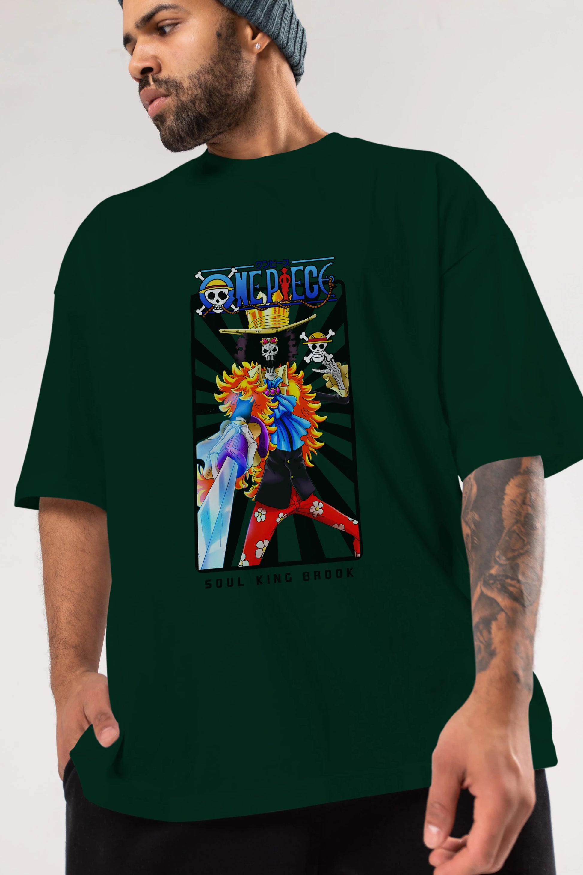 Brook Anime Ön Baskılı Oversize t-shirt Erkek Kadın Unisex