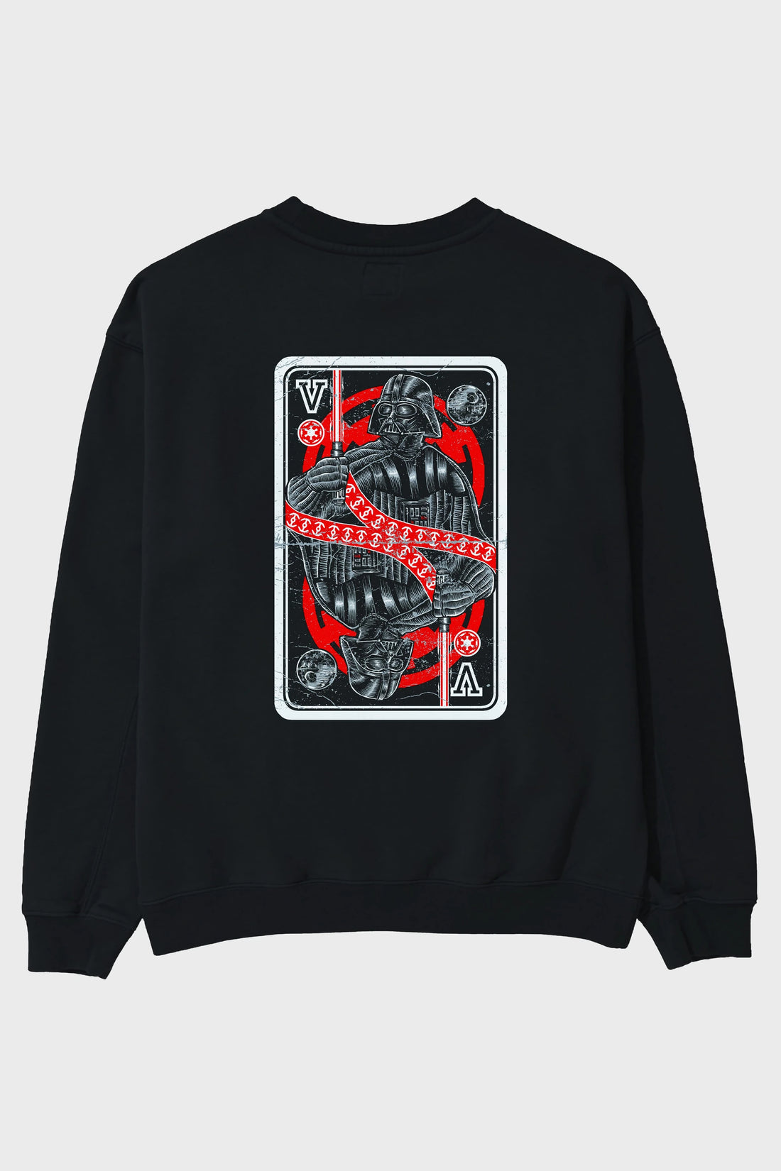 King Of The Darkside Arka Baskılı Oversize Sweatshirt Erkek Kadın Unisex