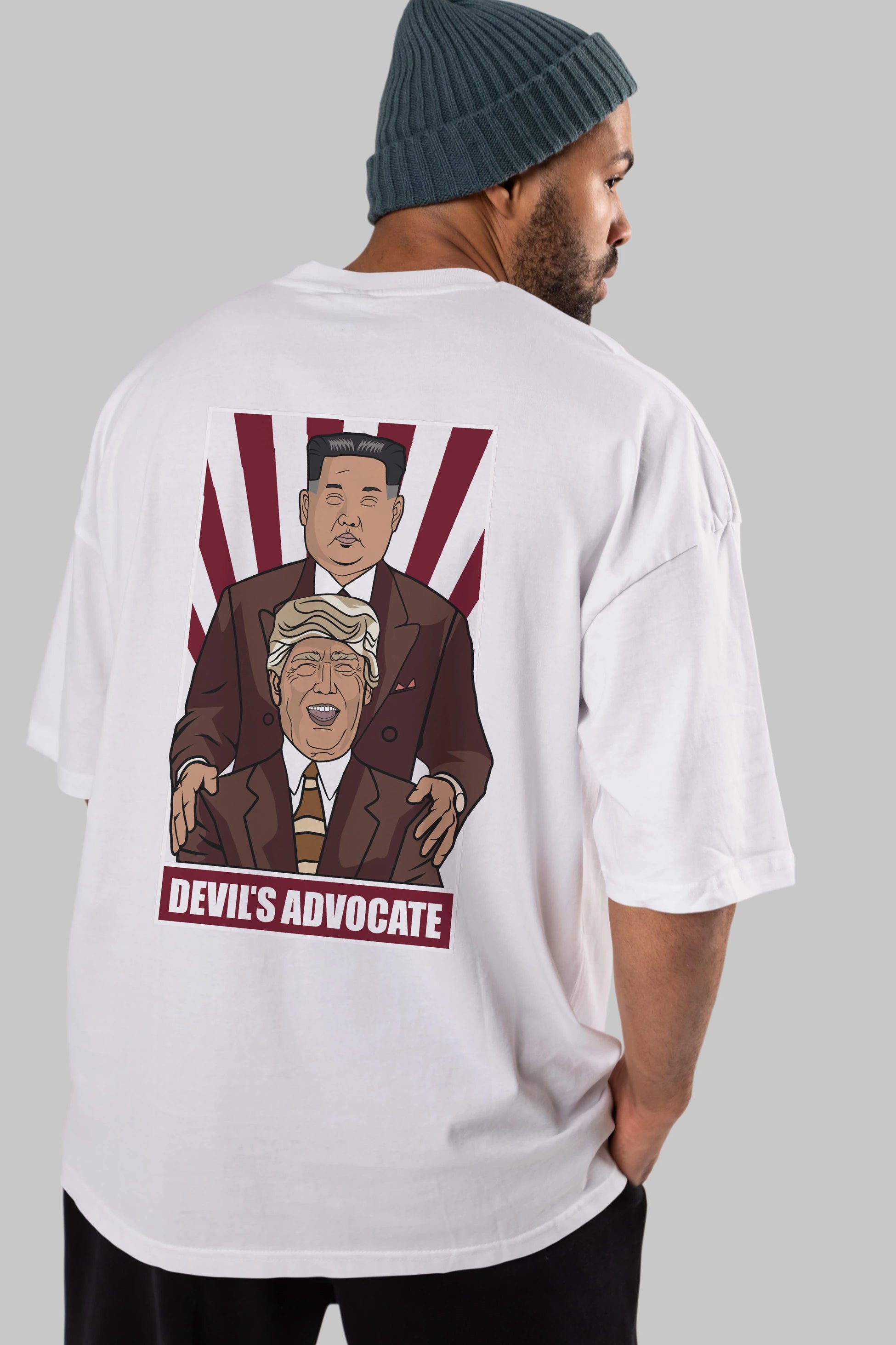Devil_s Advocate Arka Baskılı Oversize t-shirt Erkek Kadın Unisex %100 Pamuk tişort