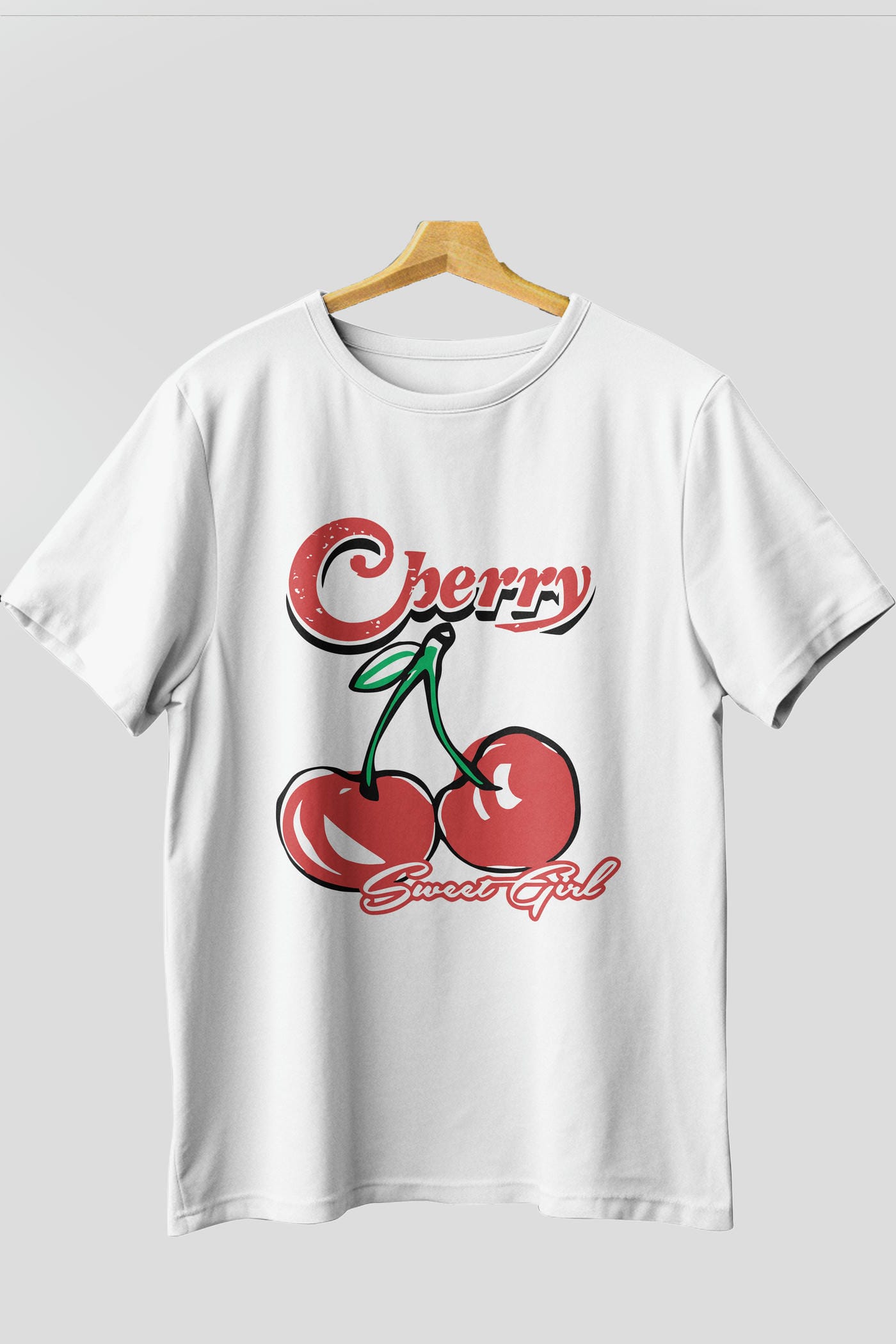 Cherry Cherries 8 Ön Baskılı Oversize t-shirt Erkek Kadın Pamuk Bisiklet Yaka tişort