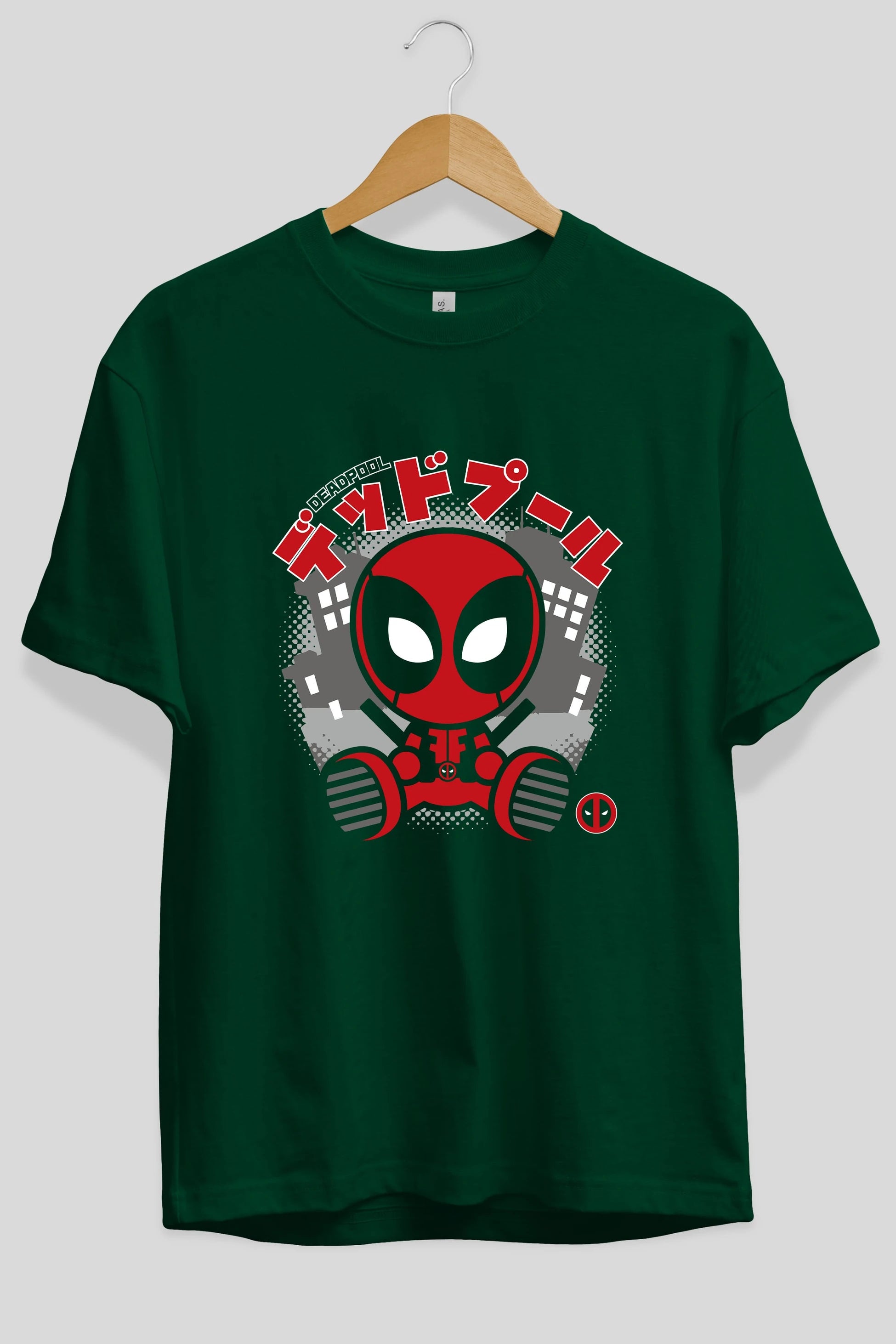 Deadpool (15) Ön Baskılı Oversize t-shirt Erkek Kadın Unisex %100 Pamuk Bisiklet Yaka tişort