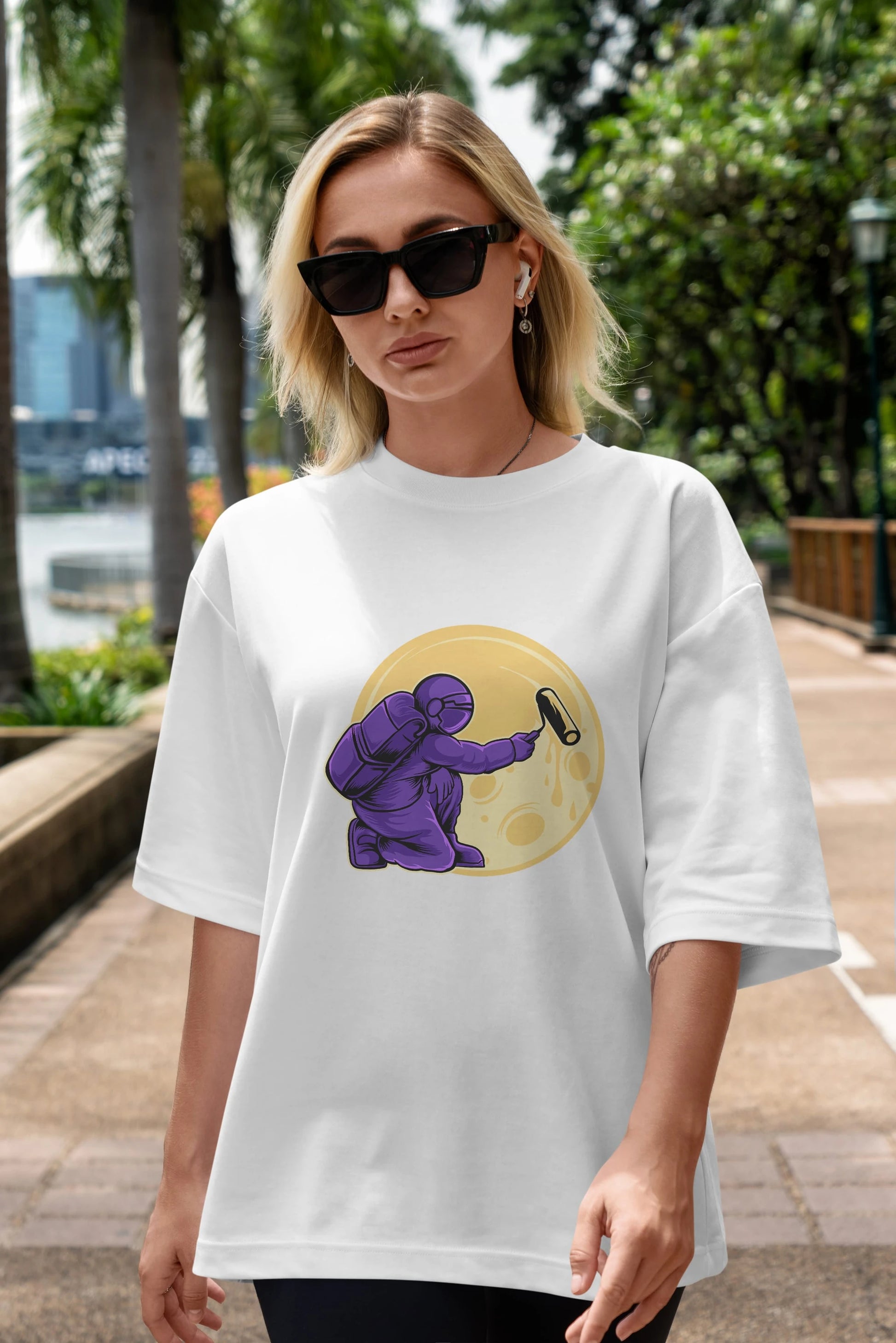 Astropaint Ön Baskılı Oversize t-shirt Erkek Kadın Unisex