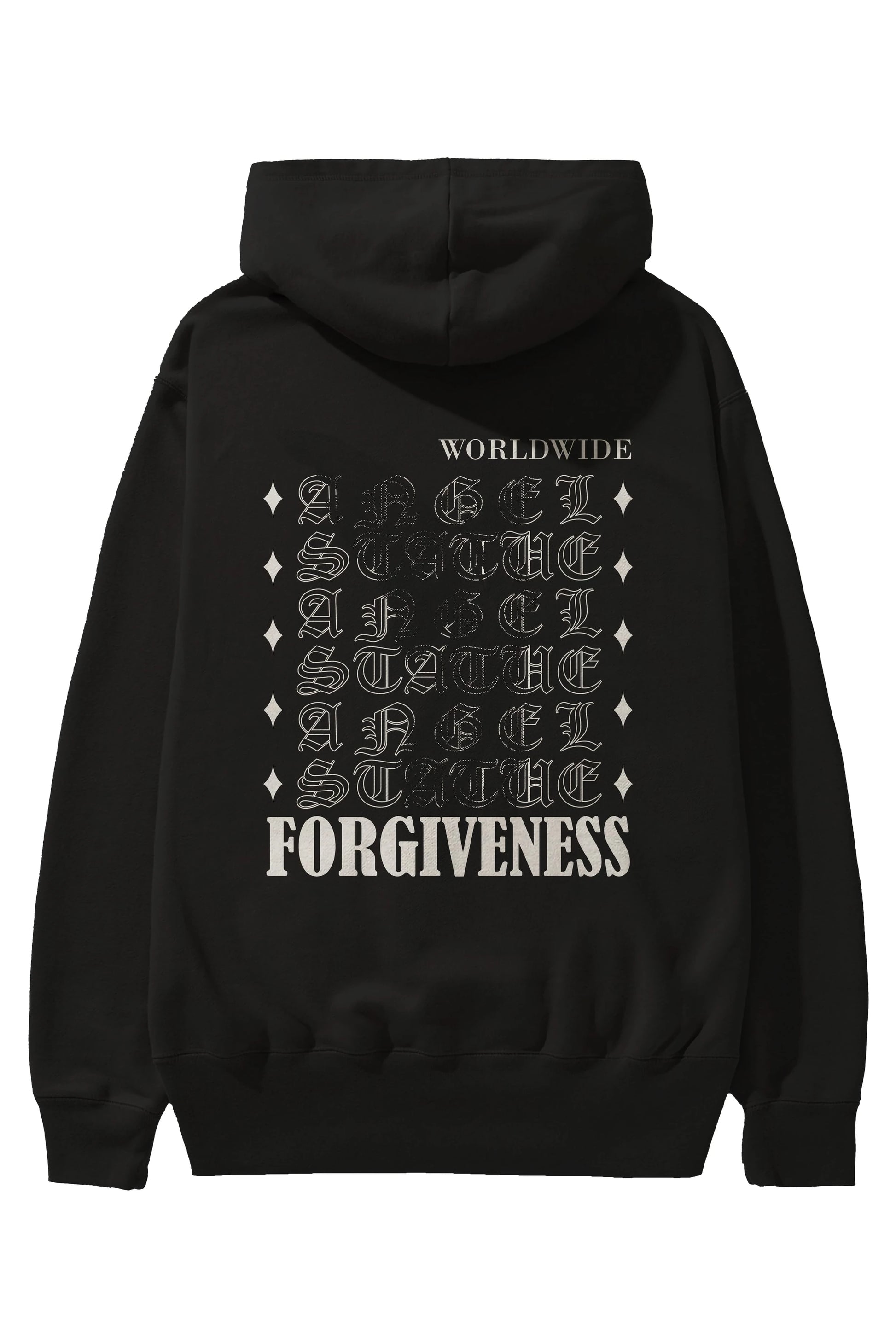 Angel Forgiveness Arka Baskılı Hoodie Oversize Kapüşonlu Sweatshirt Erkek Kadın Unisex