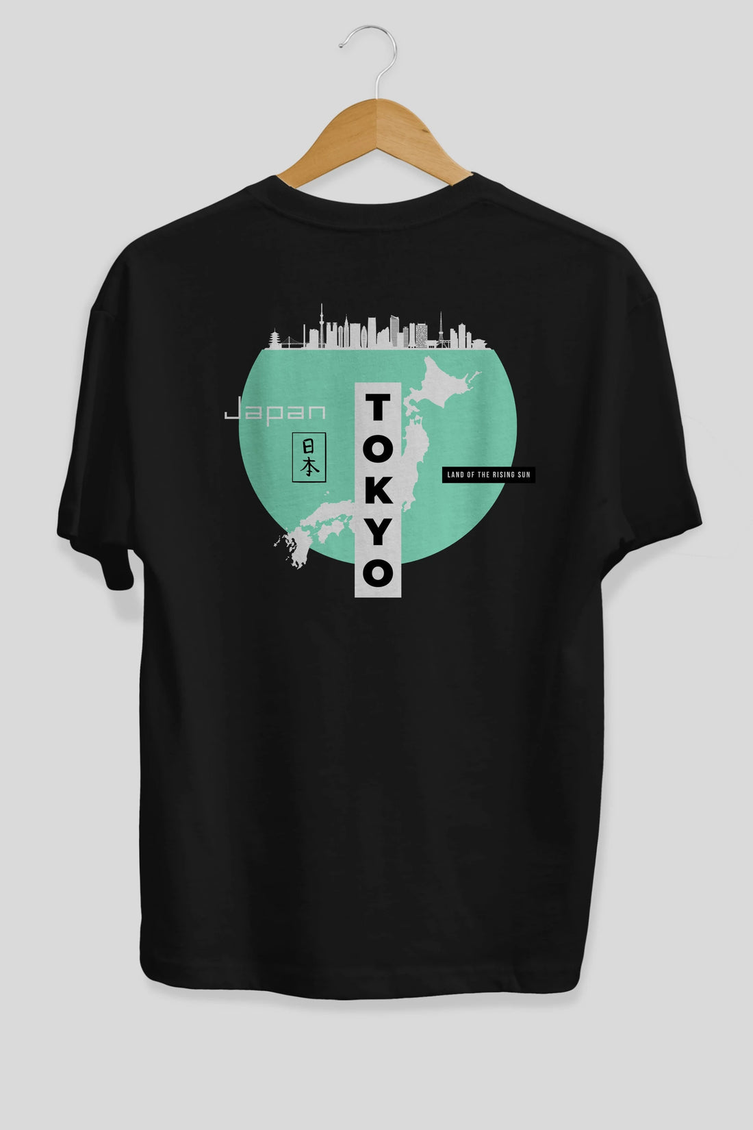 Japan Tokyo Arka Baskılı Oversize t-shirt Erkek Kadın Unisex