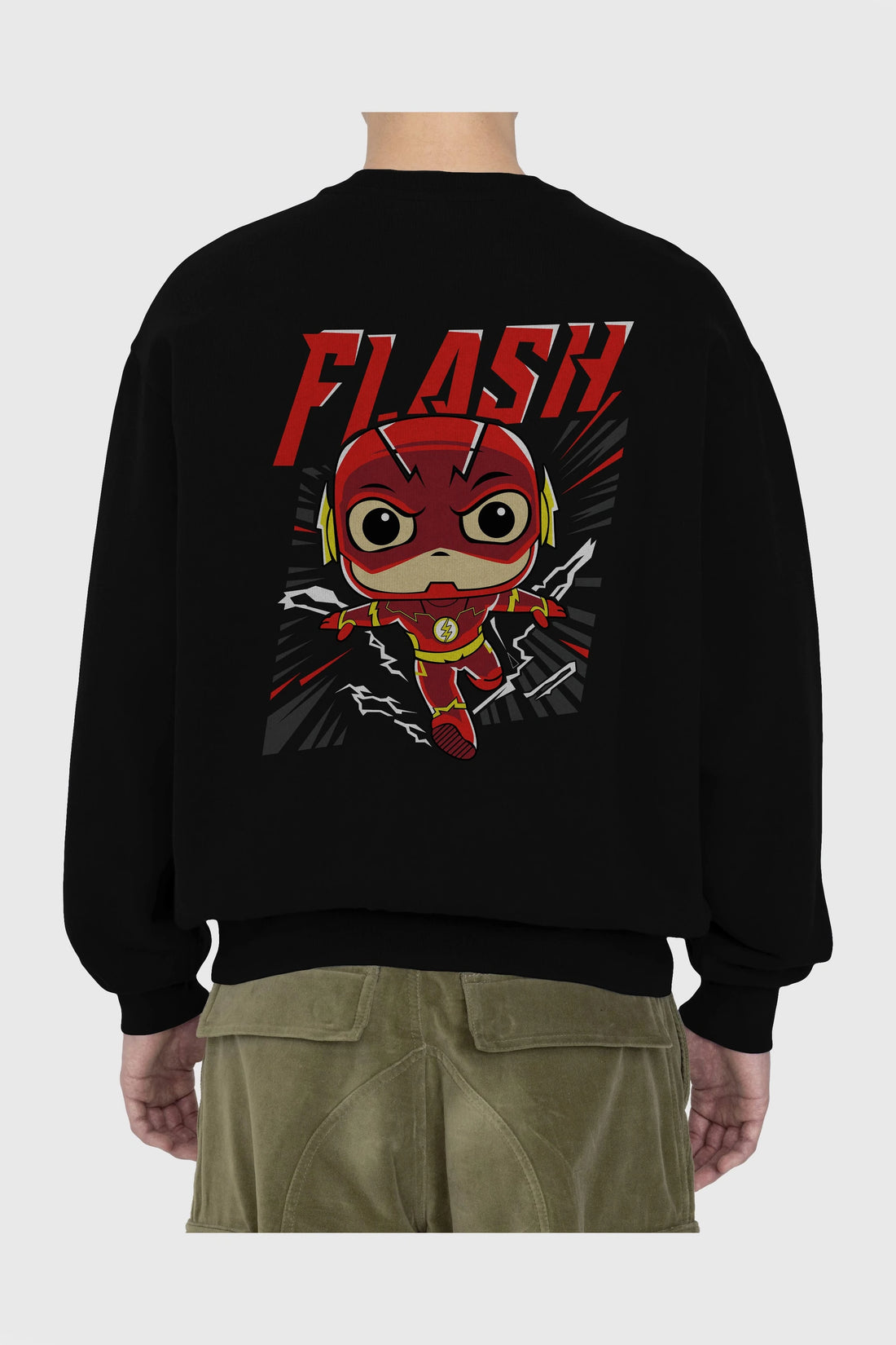 Flash Avengers (4) Arka Baskılı Oversize Sweatshirt Erkek Kadın Unisex