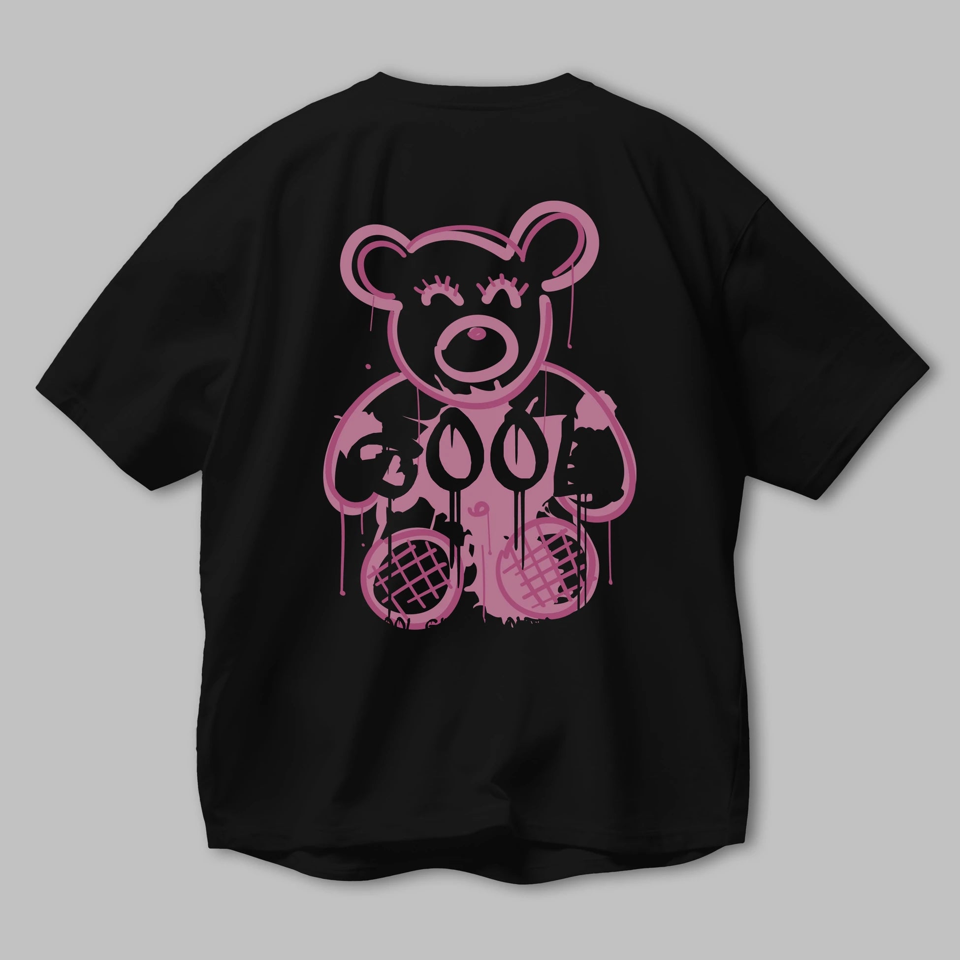 Cool Bear Arka Baskılı Oversize t-shirt Erkek Kadın Unisex