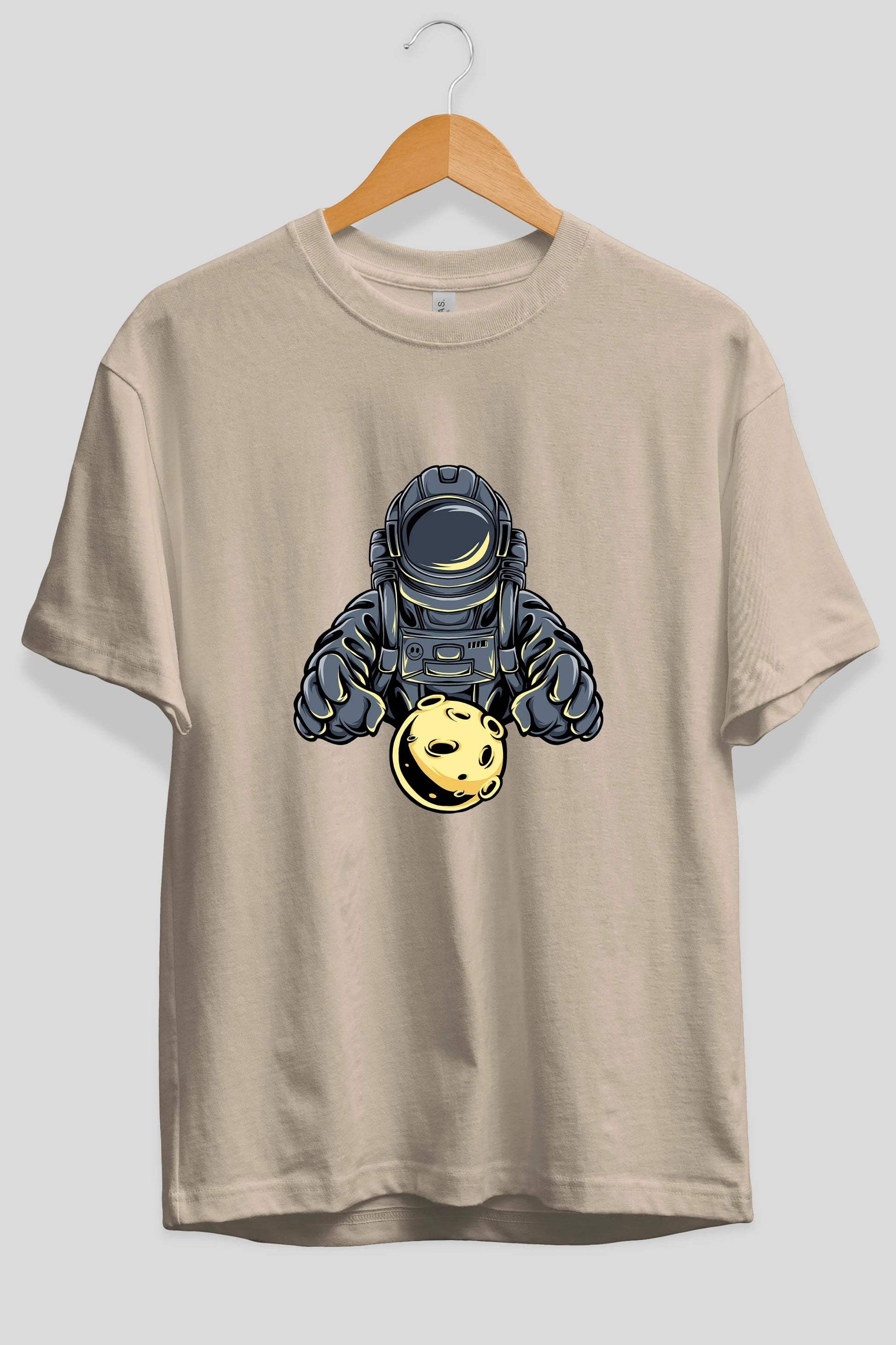 Astromoon tshirt Ön Baskılı Oversize t-shirt Erkek Kadın Unisex