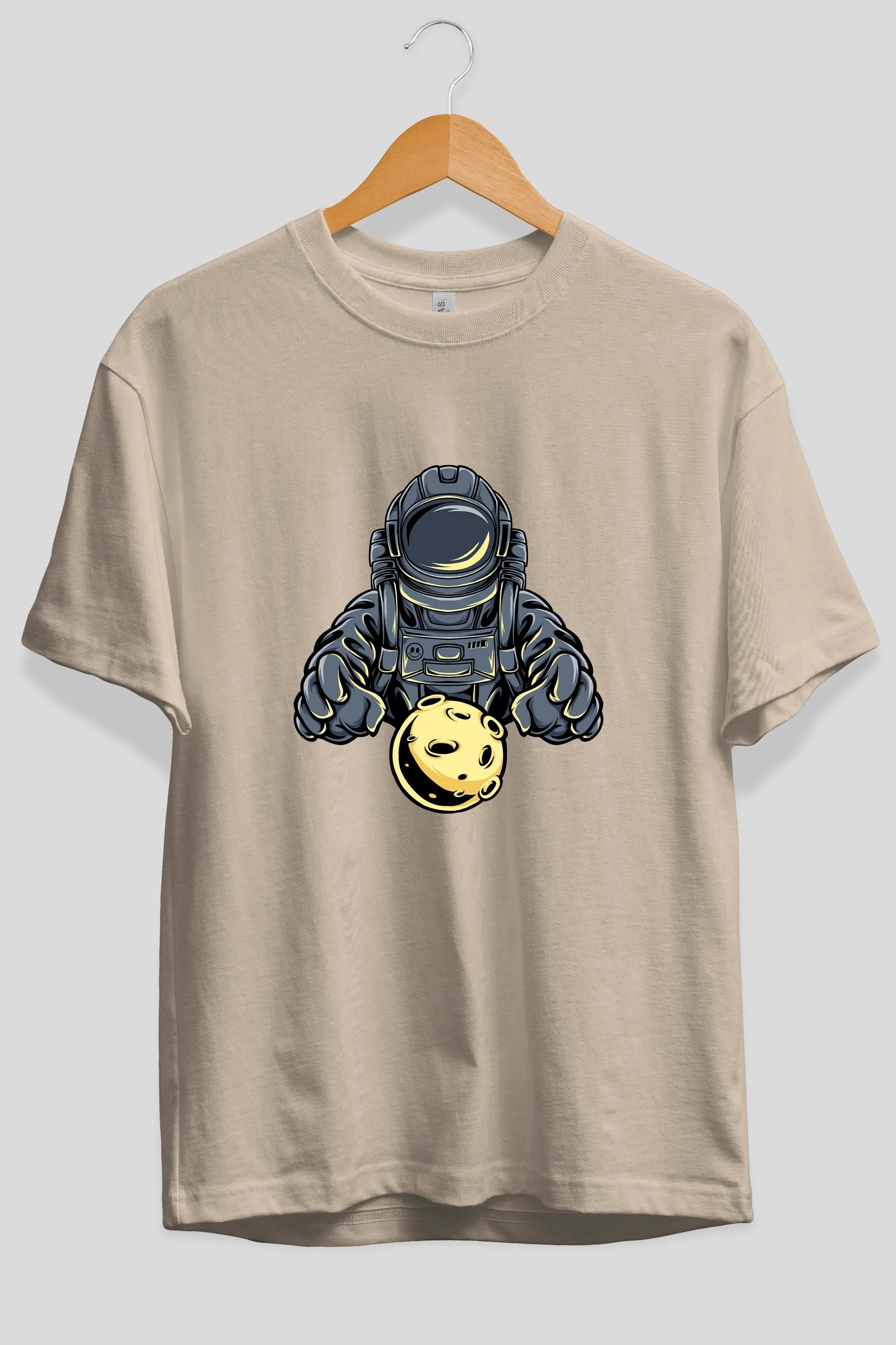 Astromoon tshirt Ön Baskılı Oversize t-shirt Erkek Kadın Unisex