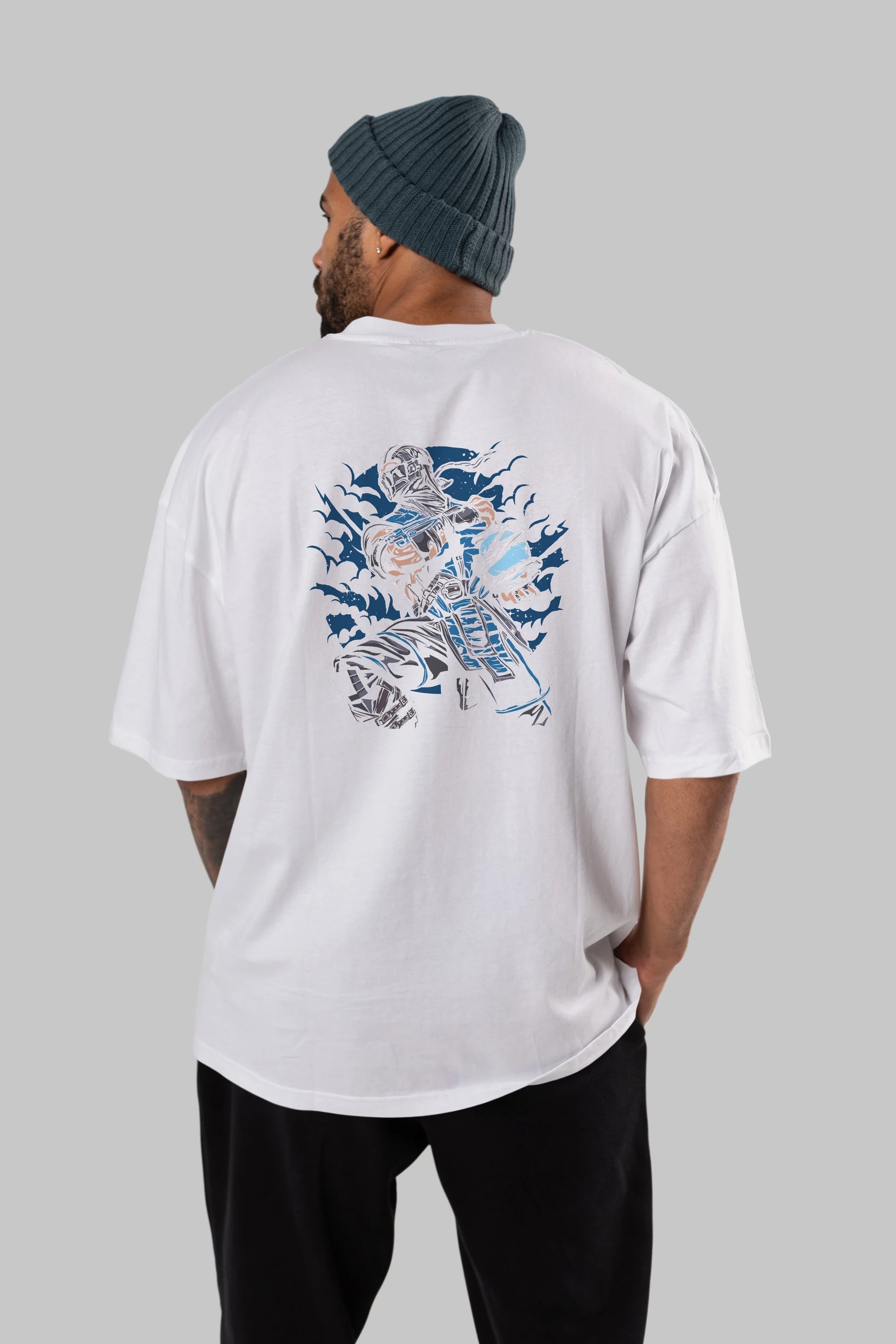 Sub Zero Arka Baskılı Oversize t-shirt Erkek Kadın Unisex %100 Pamuk