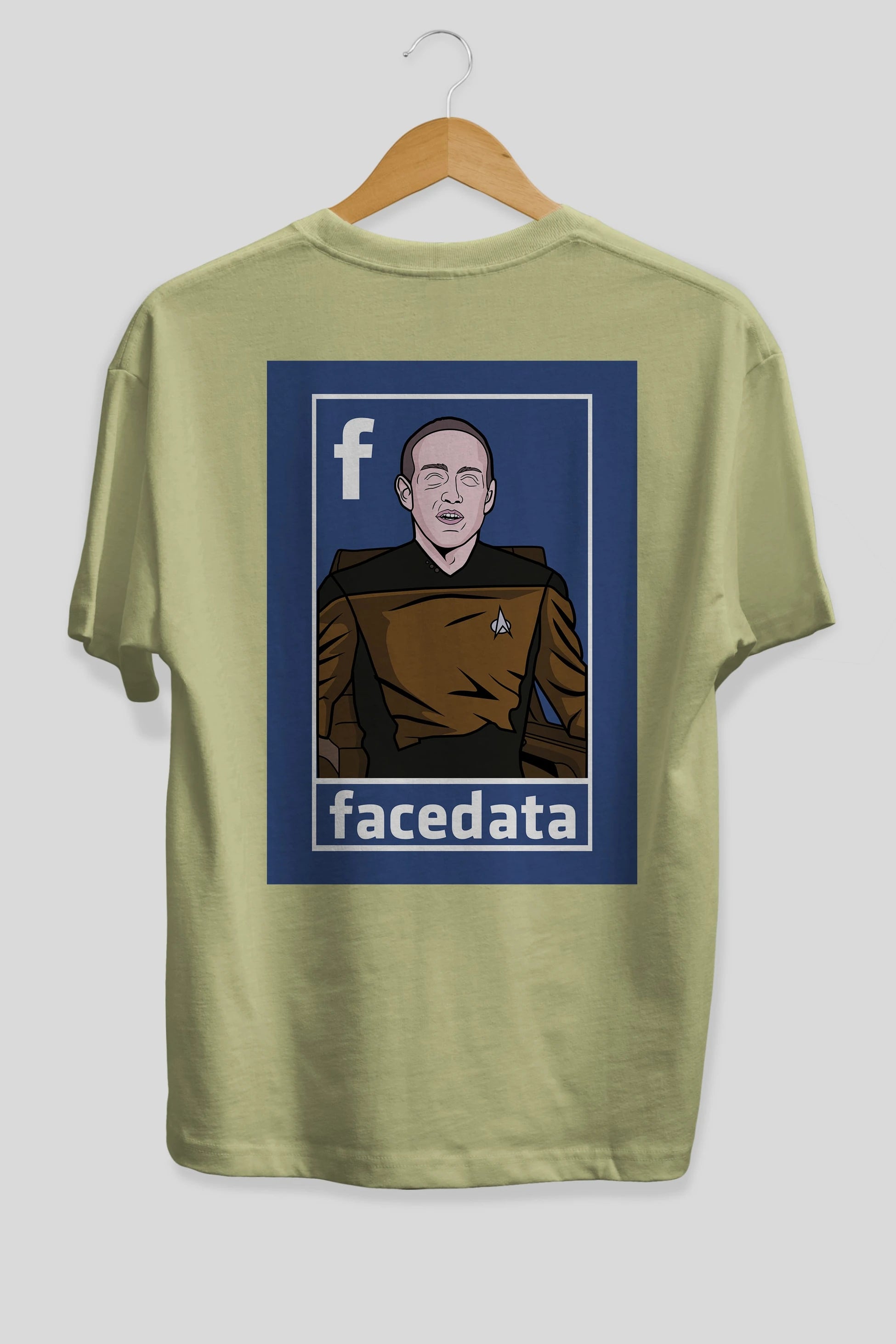 Zukerberg Data Arka Baskılı Oversize t-shirt Erkek Kadın Unisex %100 Pamuk tişort