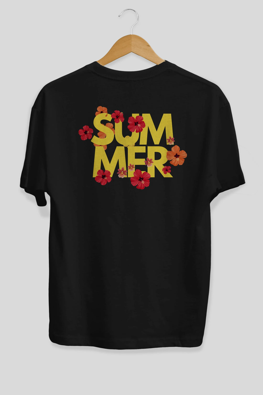 Summer Yazılı 2 Arka Baskılı Oversize t-shirt Erkek Kadın Unisex