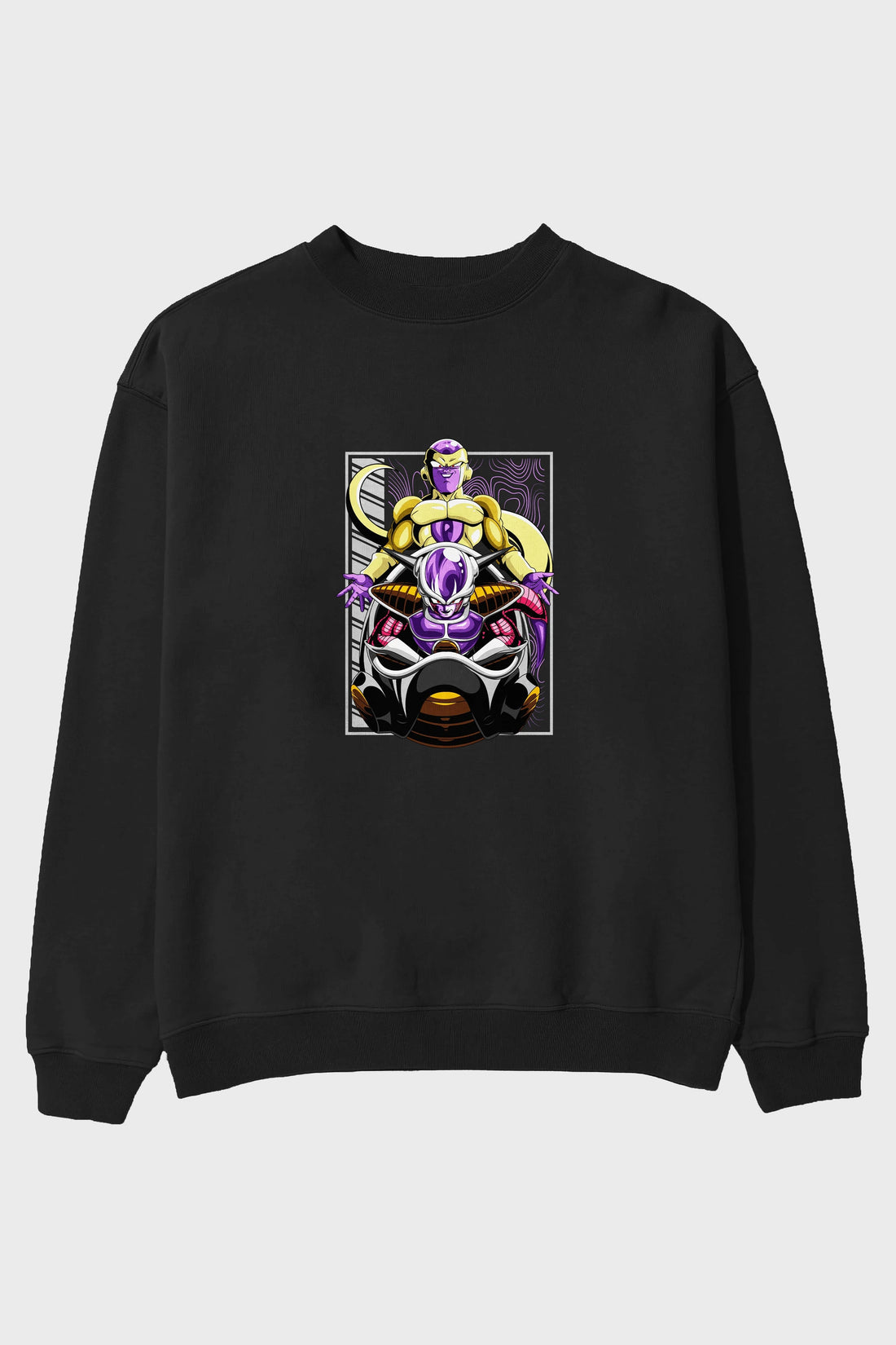 DragonBall Freezer Anime Ön Baskılı Oversize Sweatshirt Erkek Kadın Unisex